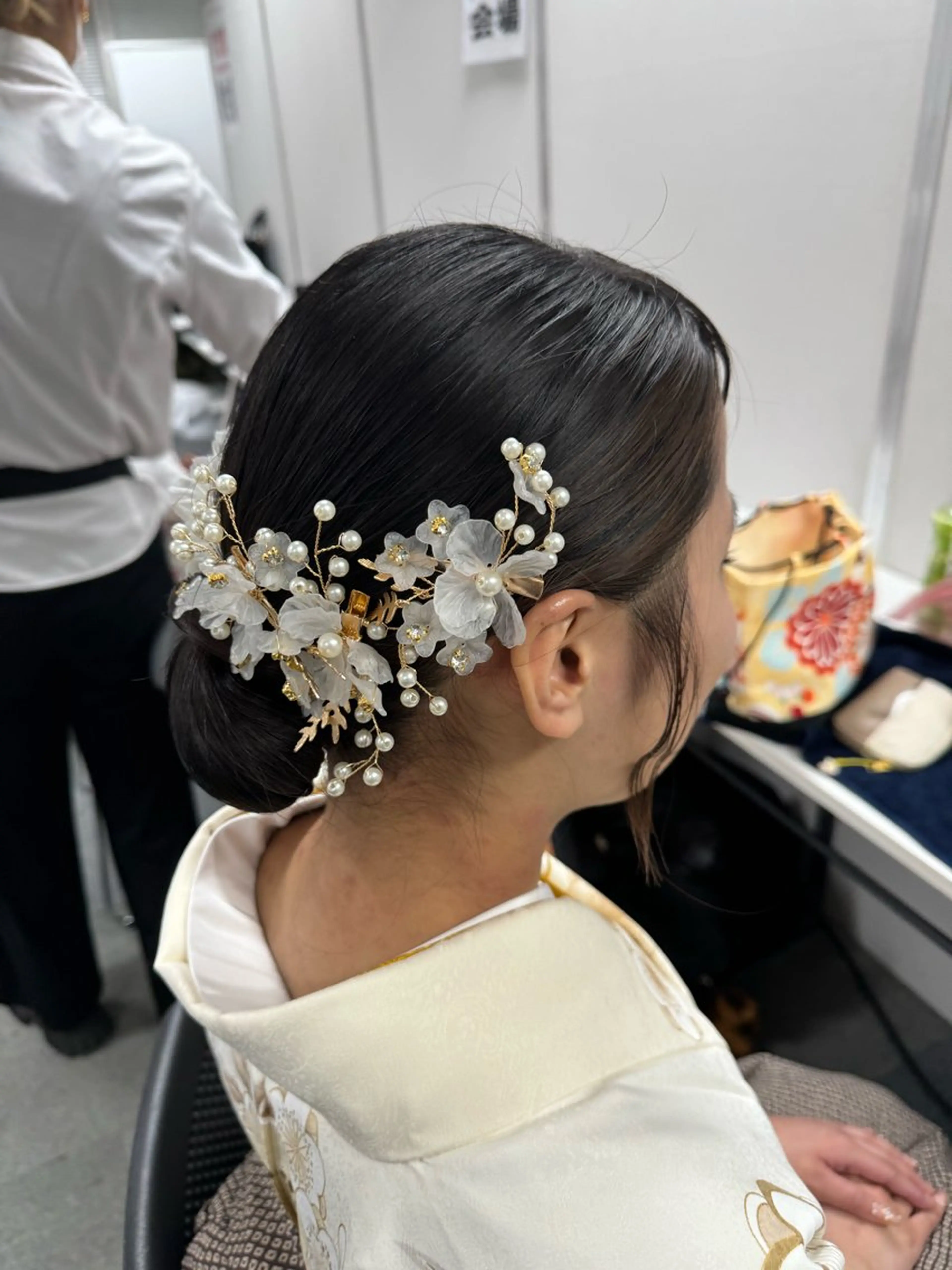 セミロング ヘアアレンジ ヘアセット 石井 綺乃のヘアスタイル