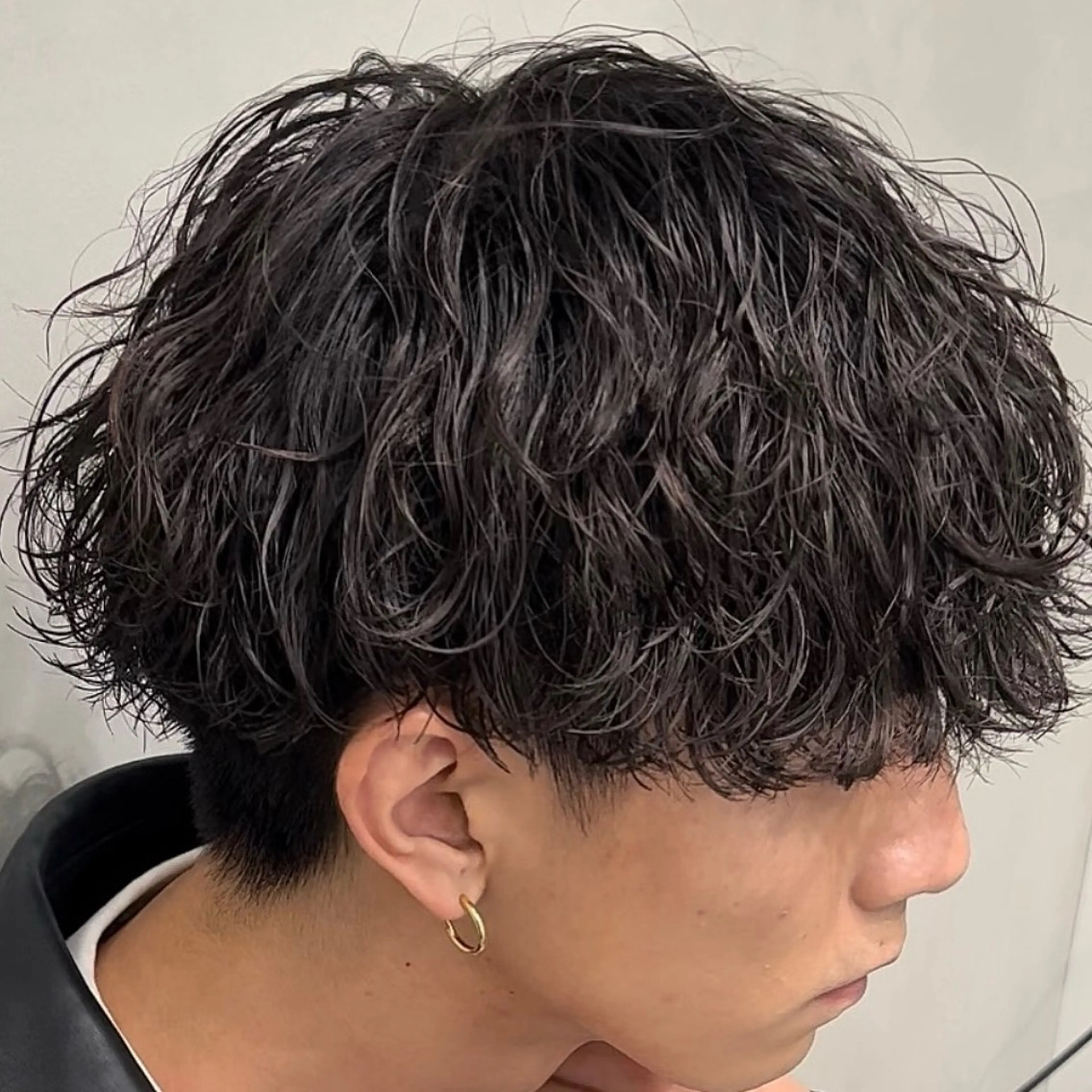 ミディアム パーマ ヘアアレンジ メンズ fifth 石川 凪のヘアスタイル