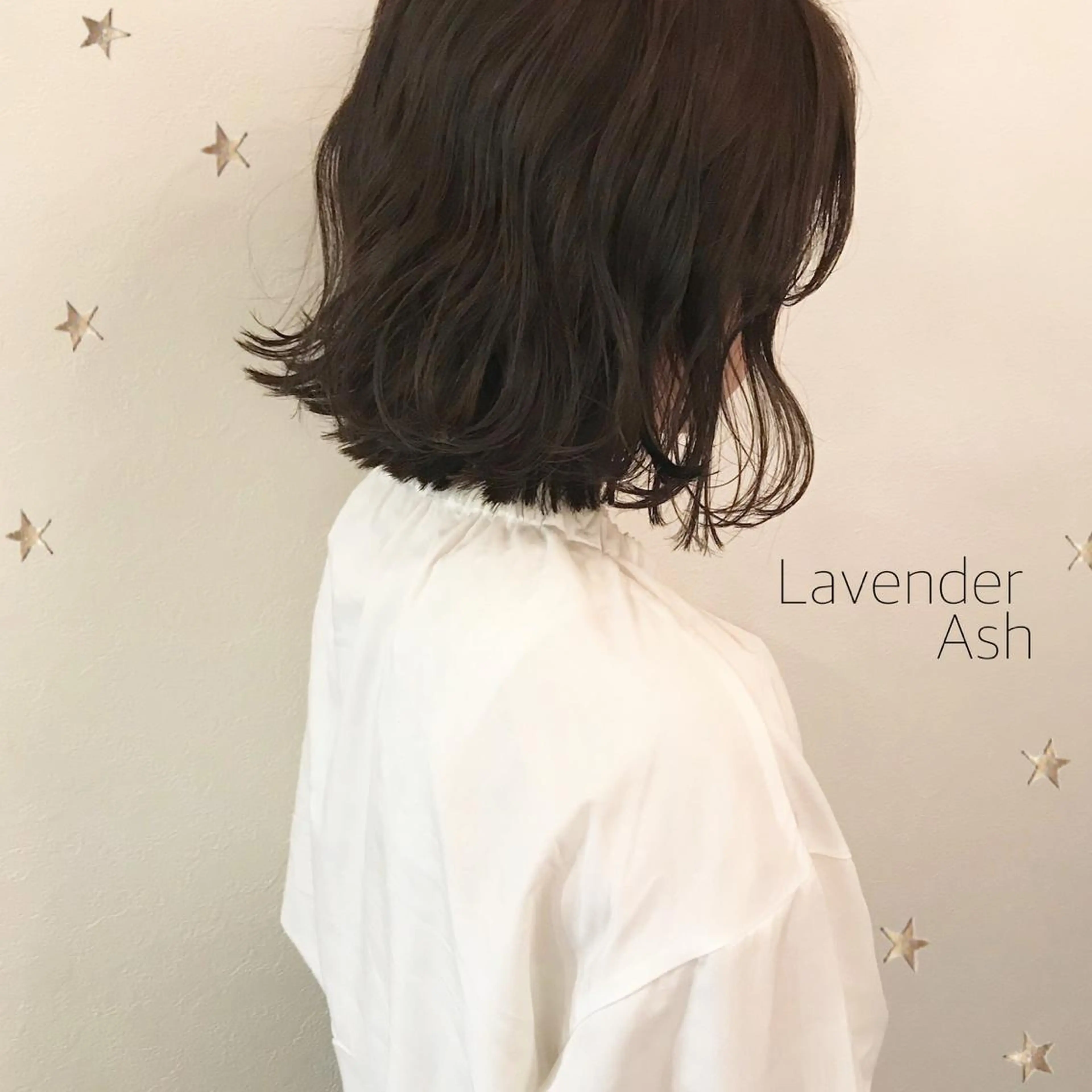 ミディアム カラー 市川 千夏のヘアスタイル