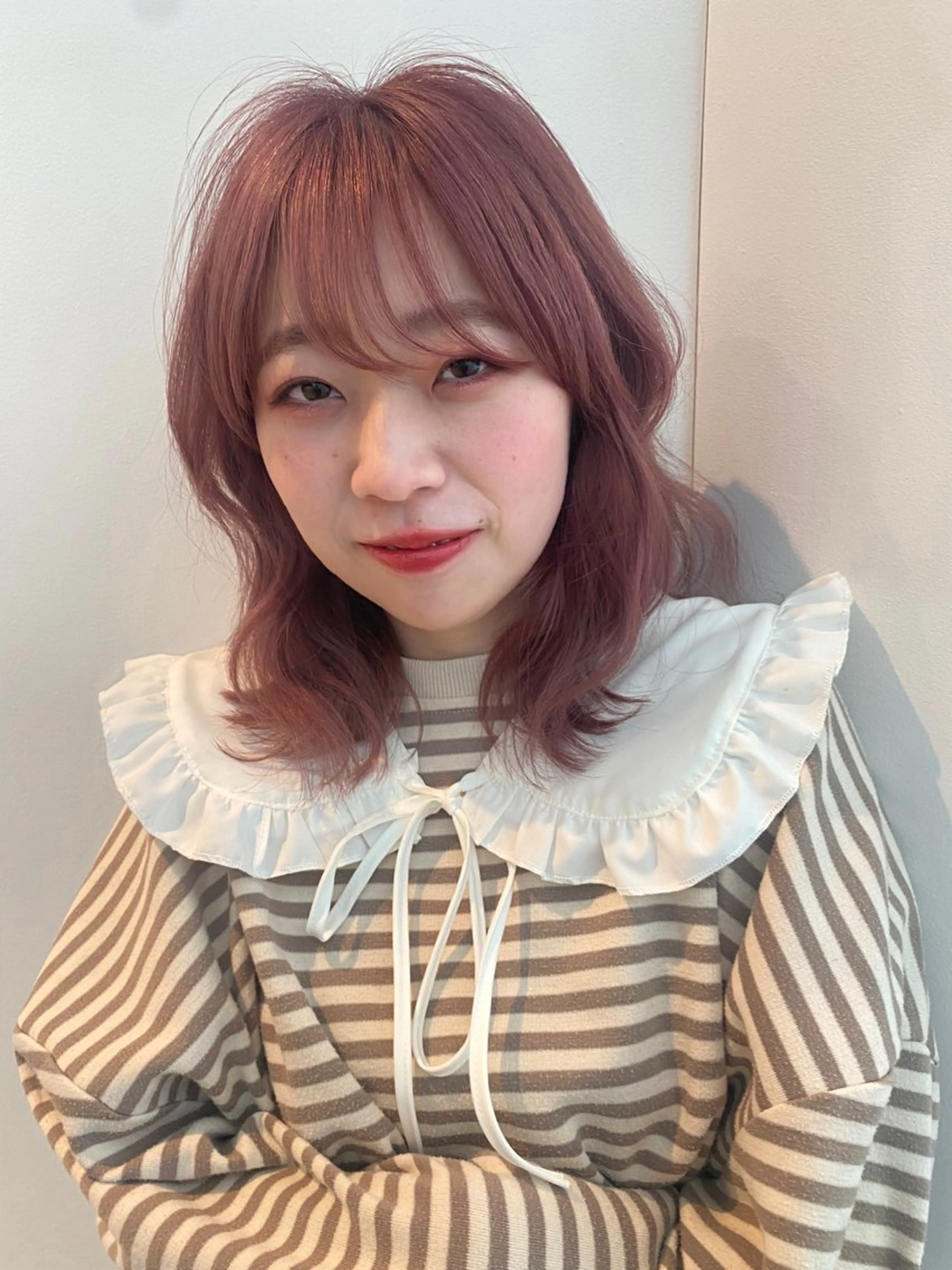 ミディアム カラー カット ヘアカラー トリートメント mai / linoah˚✧のヘアスタイル