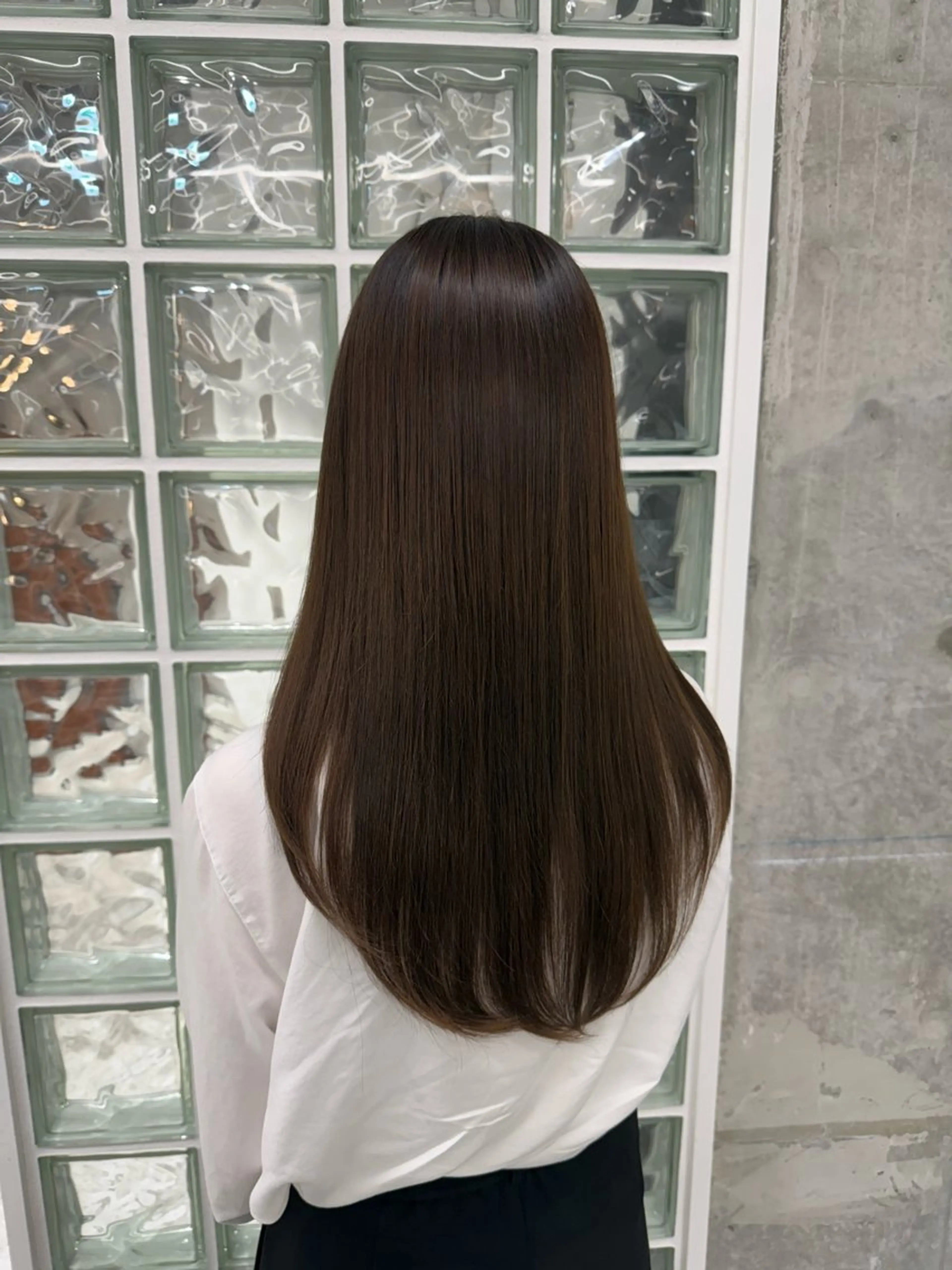 カラー ヘアカラー トリートメント ヘアセット 秋永 鈴のヘアスタイル