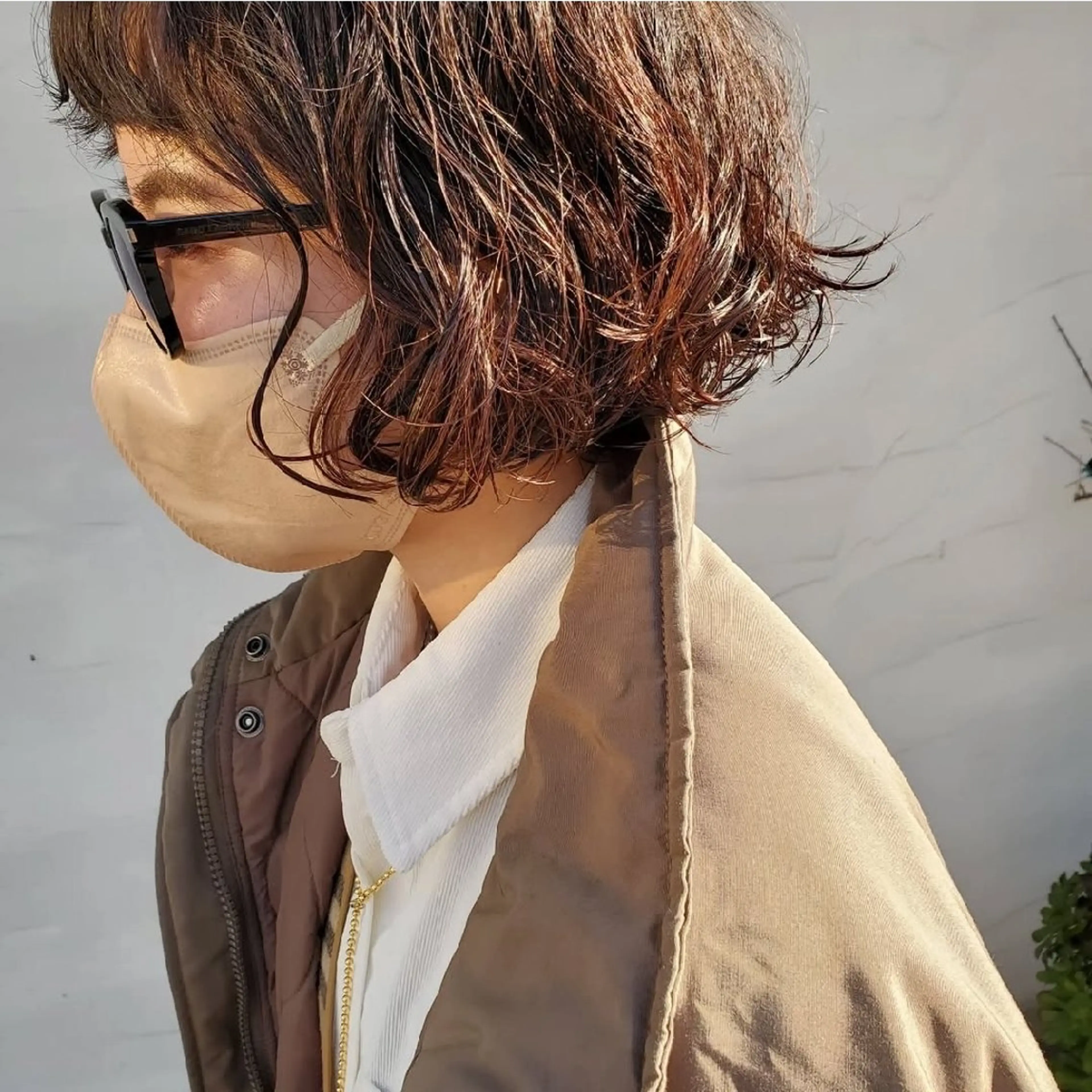 パーマ カット パーマ トリートメント 谷 結奈のヘアスタイル