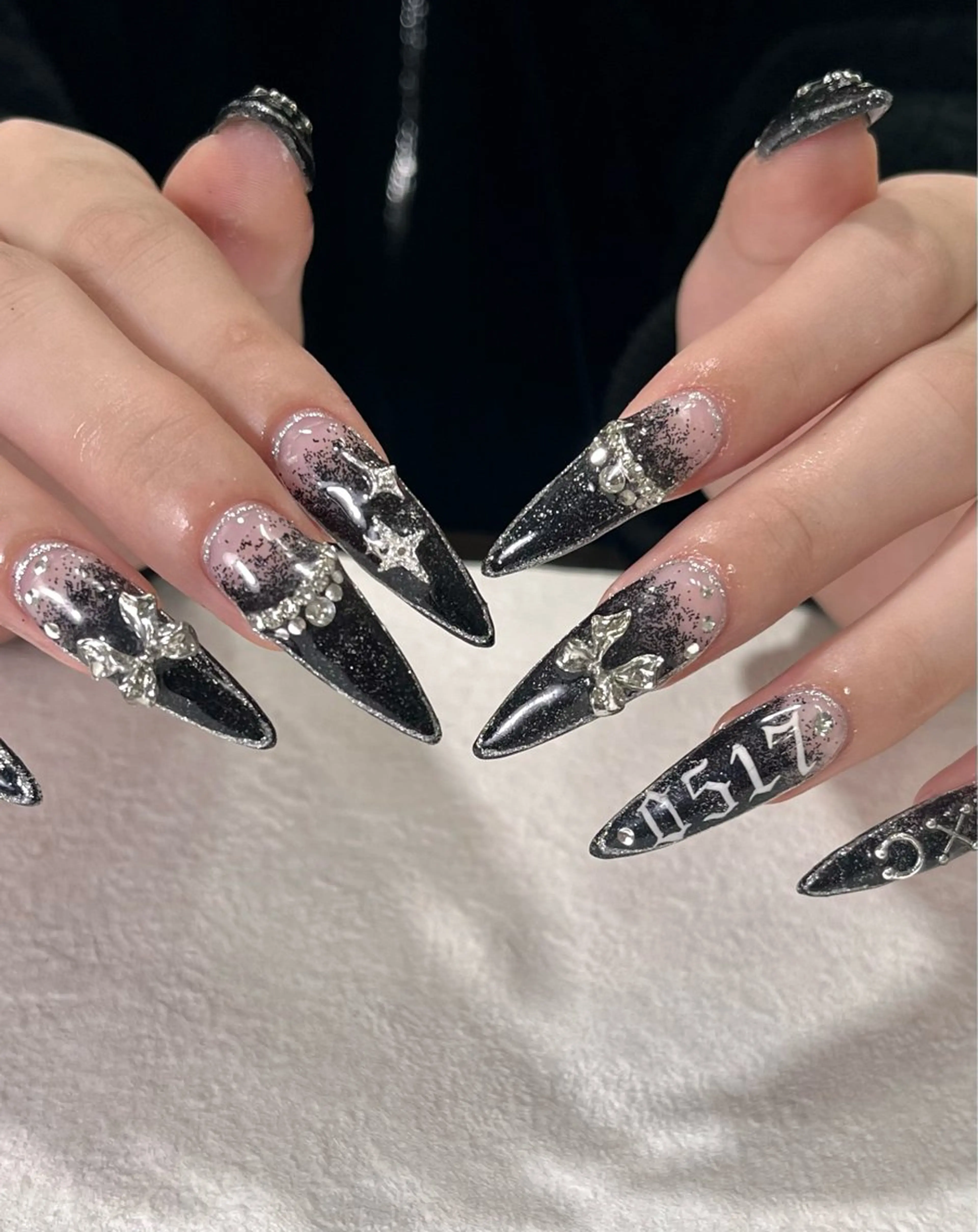 ネイル アートネイル ジェルネイル パラジェル リボン スカルプネイル ハンドネイル para ☀︎ sol by BECK所属・Para Sol nail　Maoのネイルデザイン