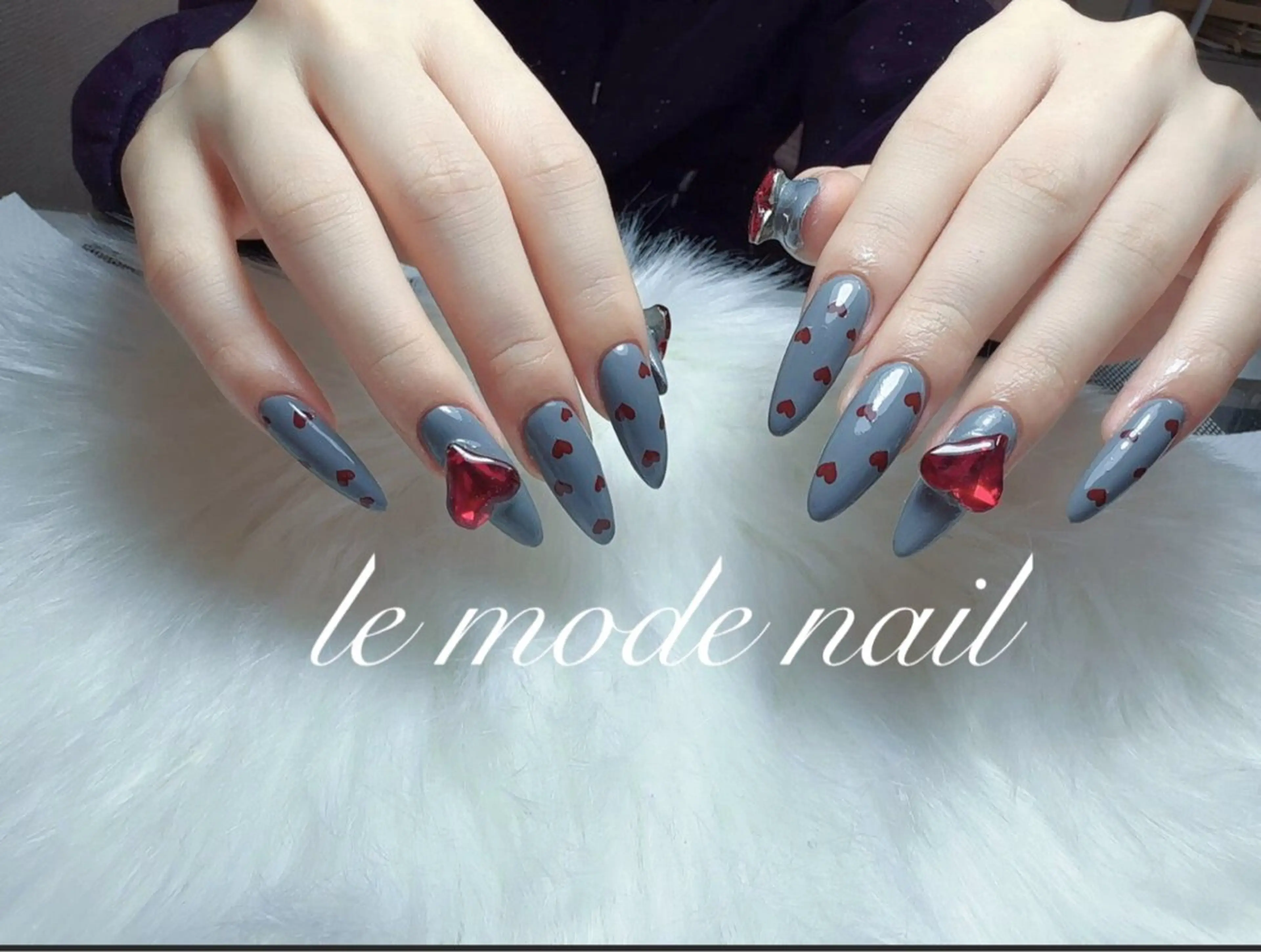 ネイル ハンドネイル 🎀kira 長さだし💗モチ最高のネイルデザイン