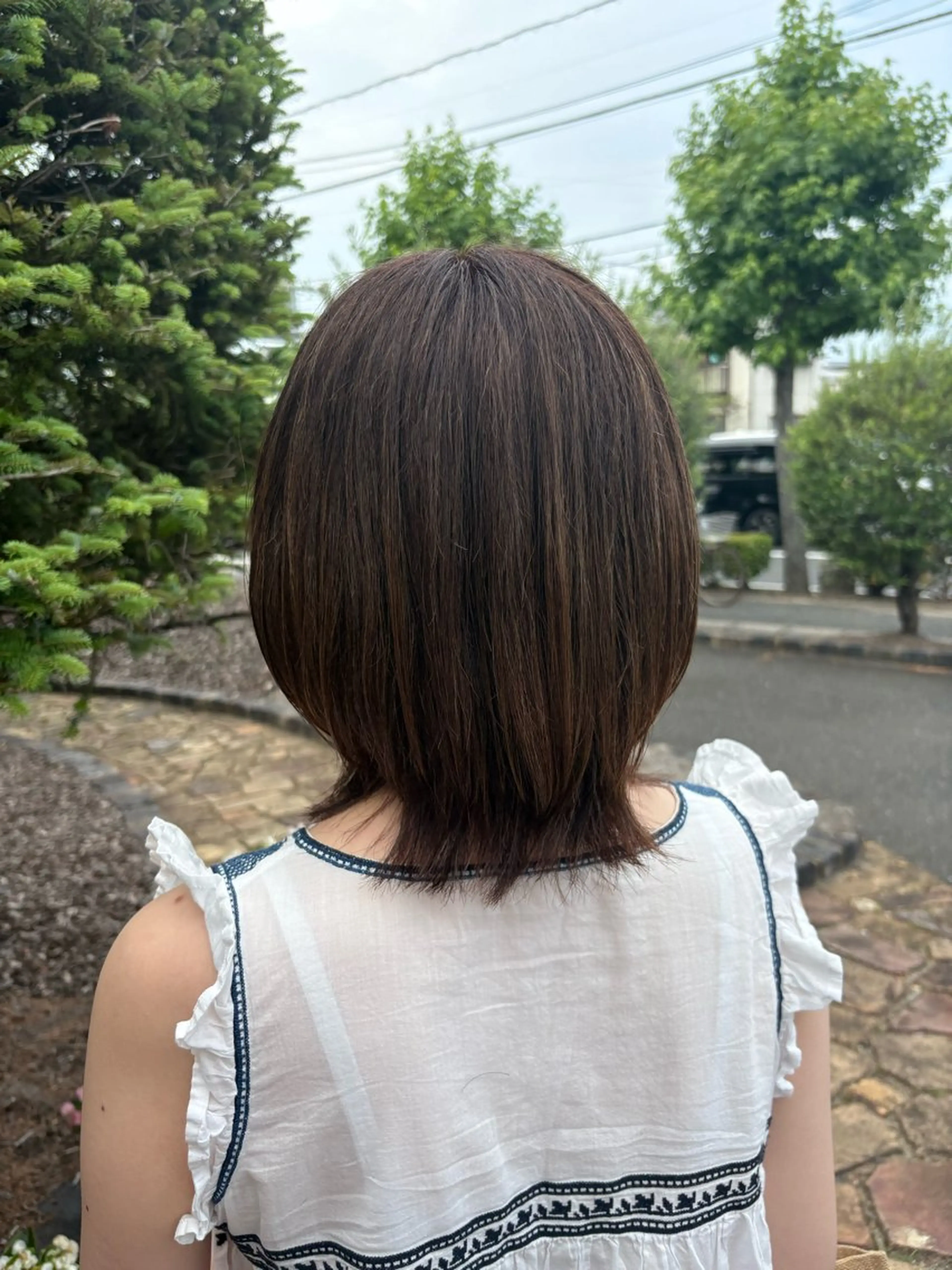 ミディアム カラー カット ヘアカラー Flat /rina🧸のヘアスタイル