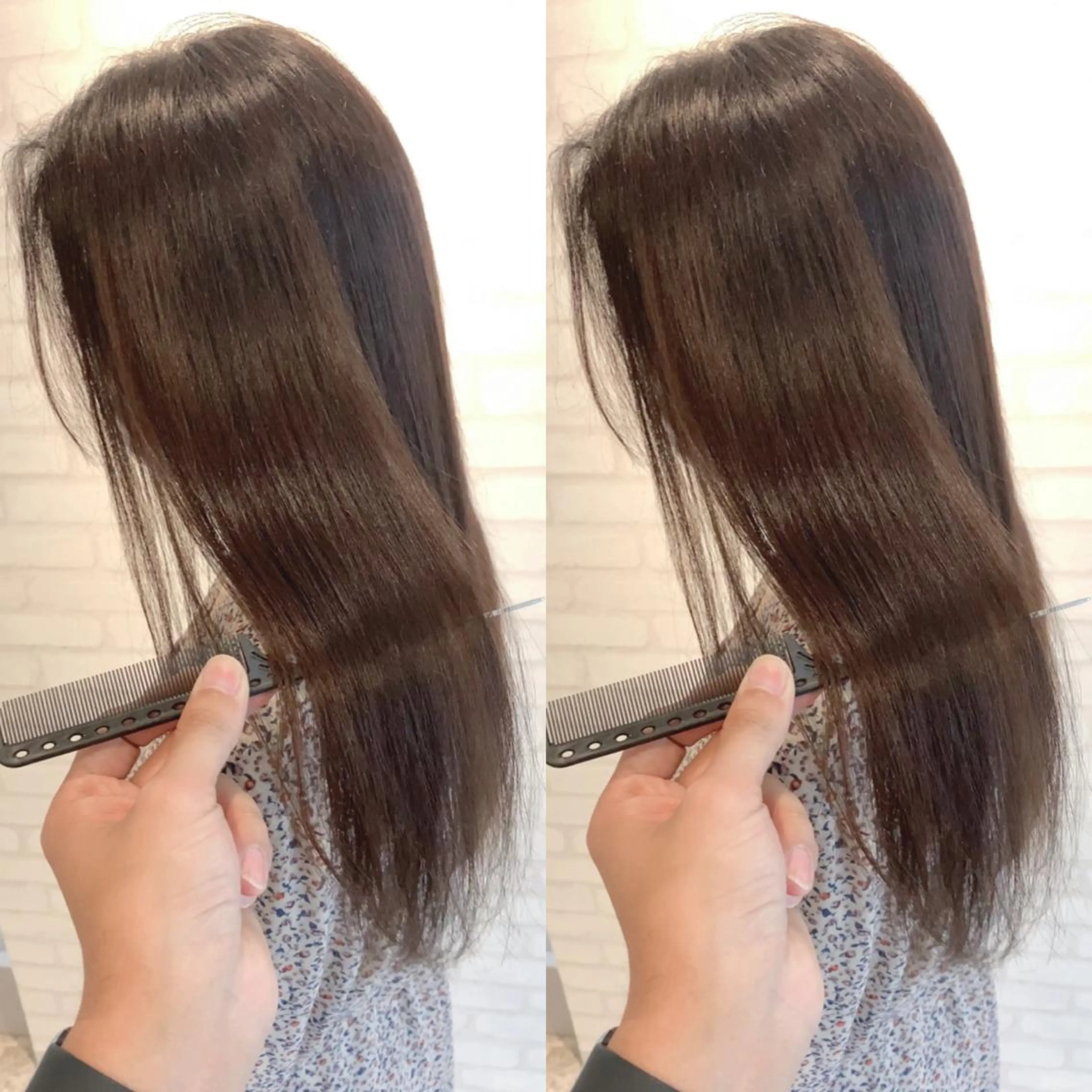 ロング 髪質改善 髪質改善カラーのヘアスタイル