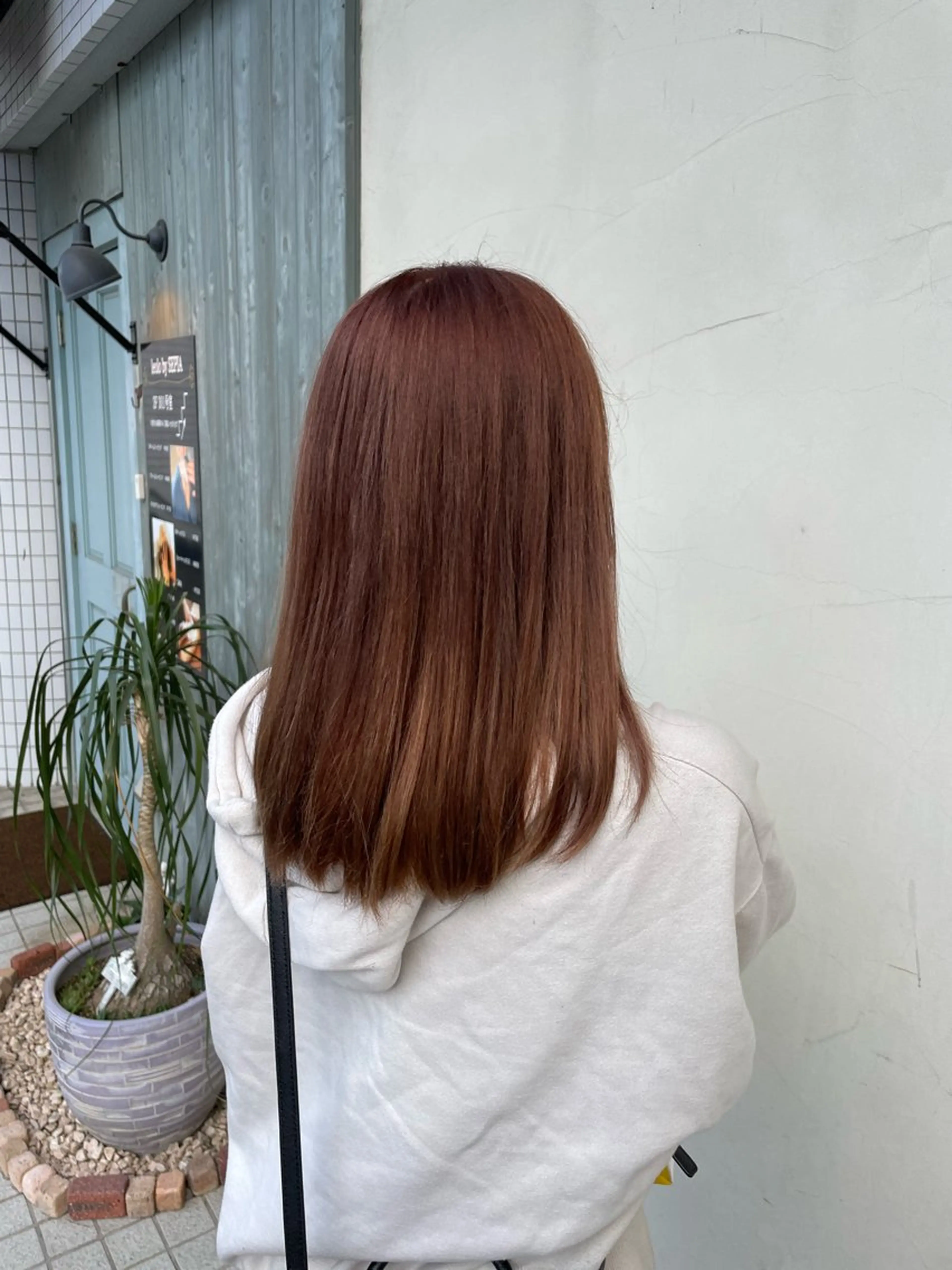 ミディアム カラー ブリーチ 透明感カラー ダブルカラー ブリーチなしカラー ヘアカラー さかきばら すみえのヘアスタイル