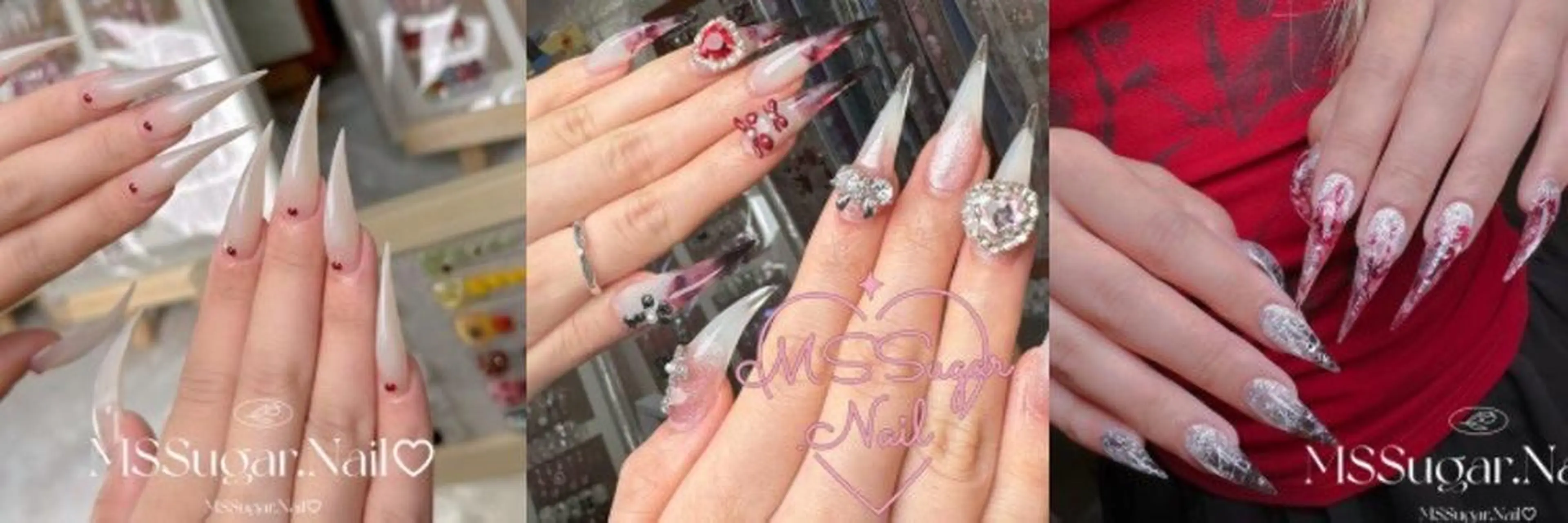 ネイル アートネイル オーロラネイル ボルドー 入学式 長さ出し ハンドネイル MSSugar Nailのネイルデザイン