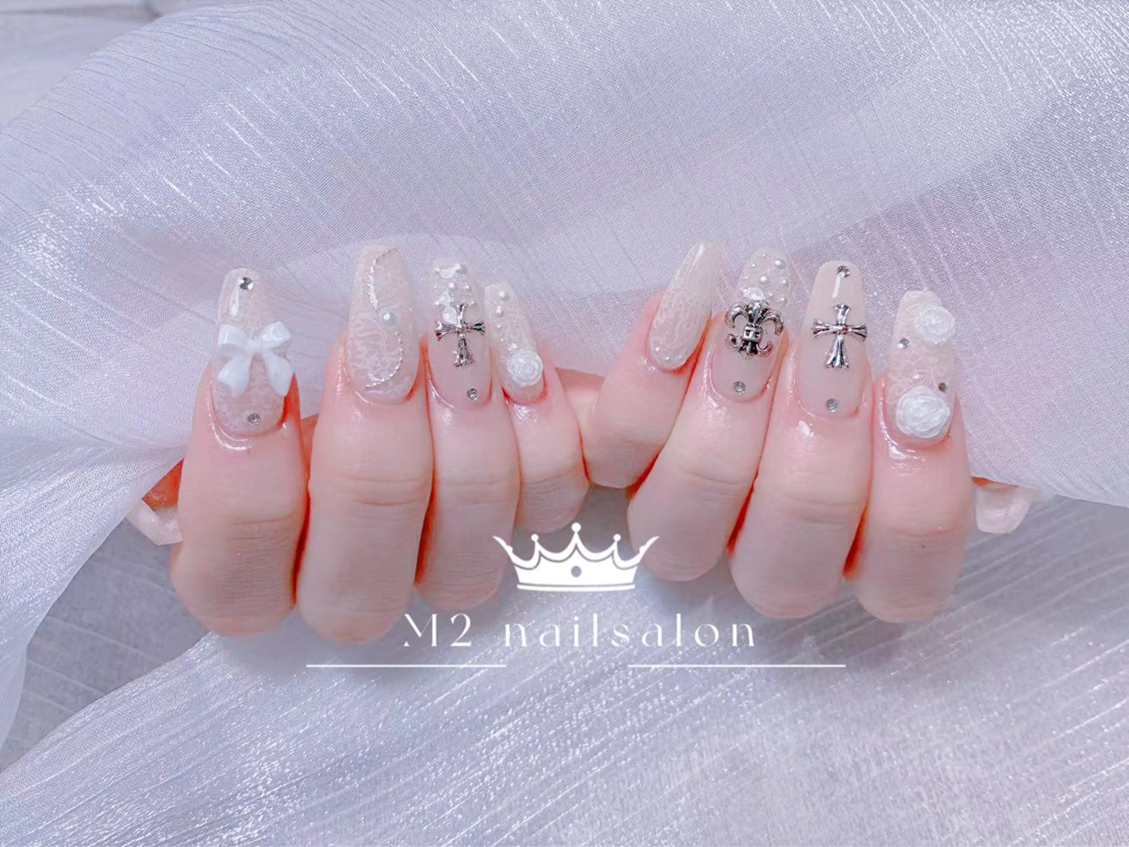 ネイル ハンドネイル 長さだし専門店 M2　rikaのネイルデザイン