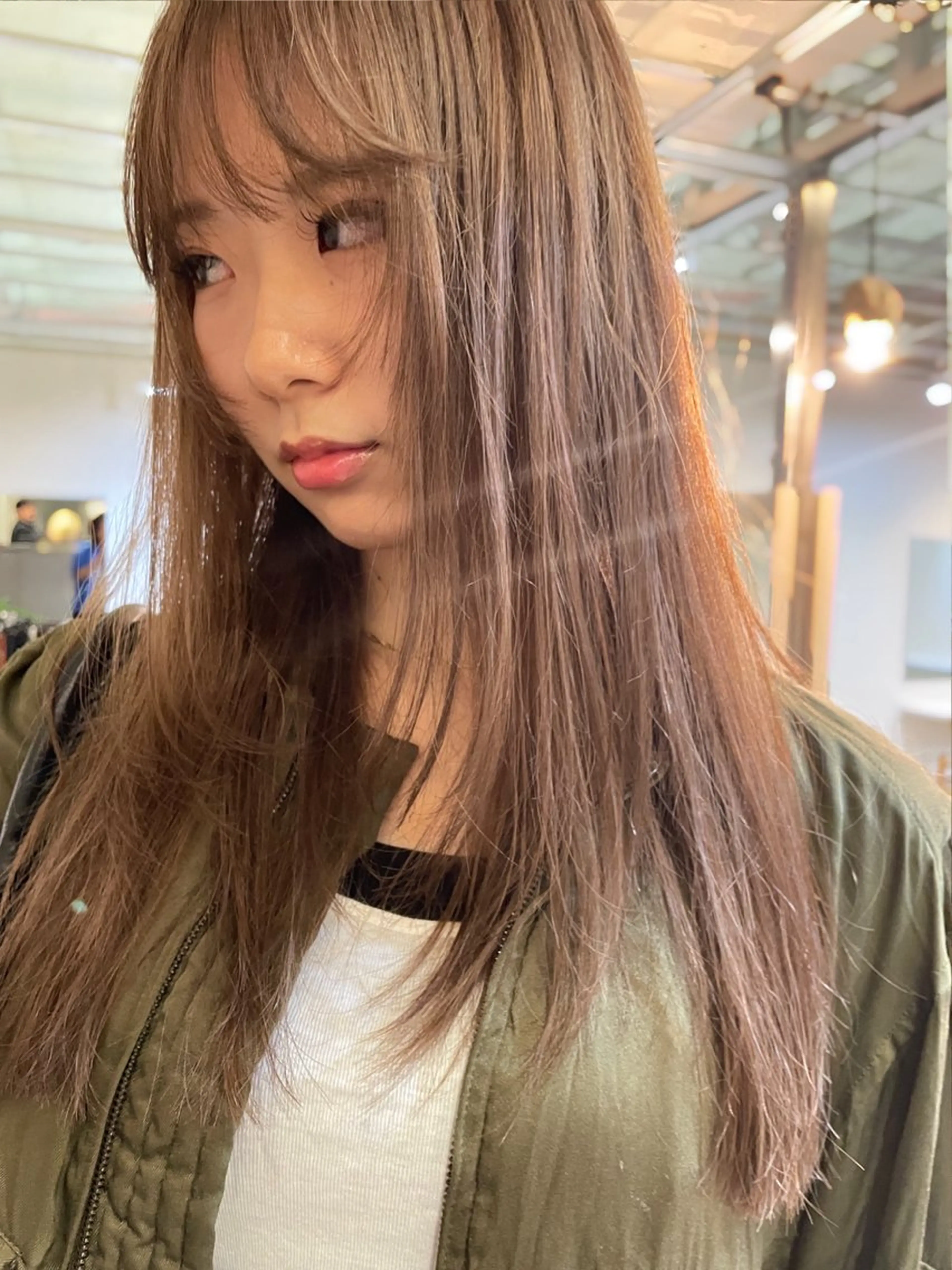 ロング カラー ハイライトカラー ハイライト 森田 博樹のヘアスタイル