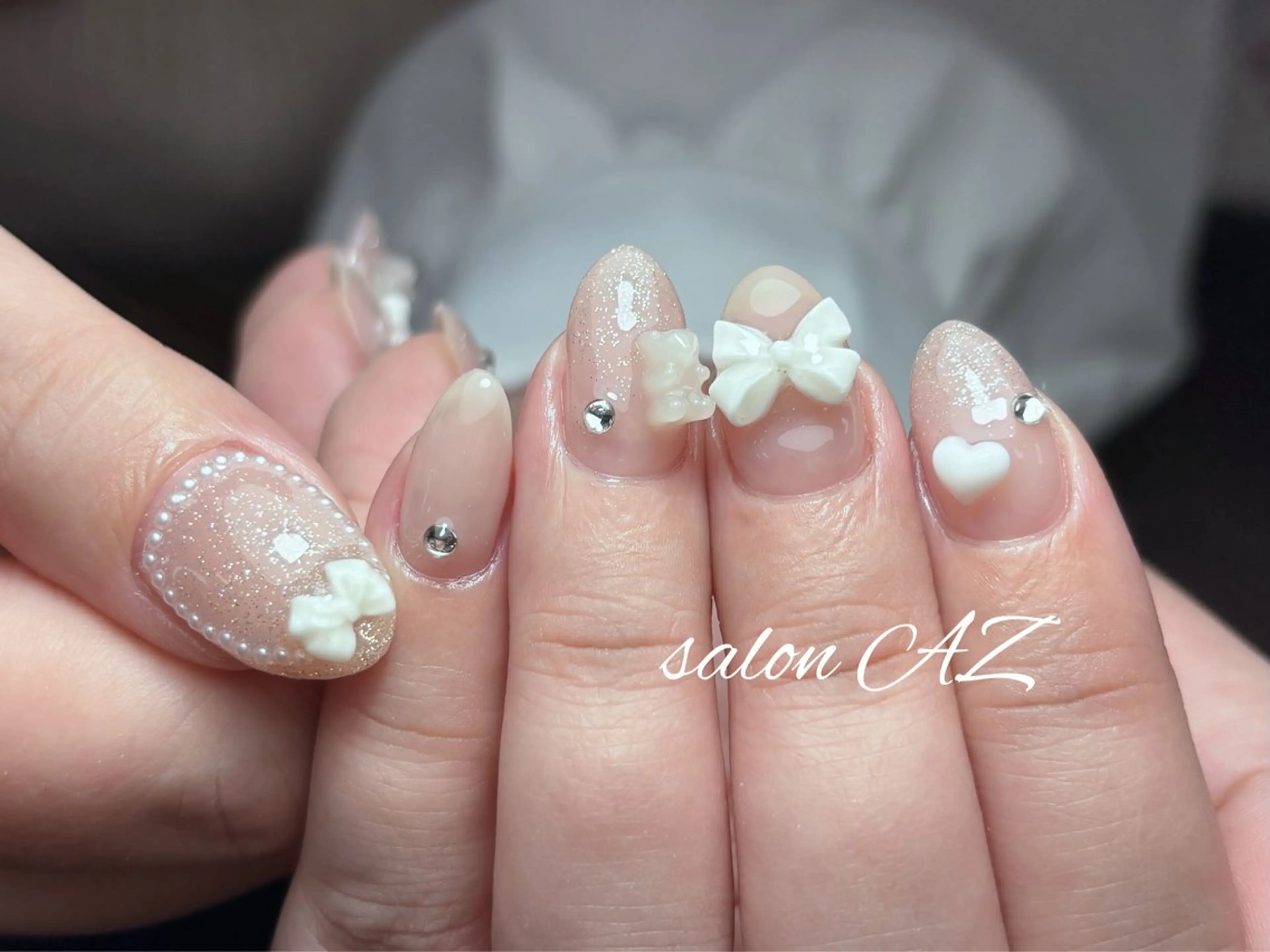 ネイル アートネイル フットネイル フレンチネイル マグネットネイル 持ち込み ハンドネイル salon AZのネイルデザイン