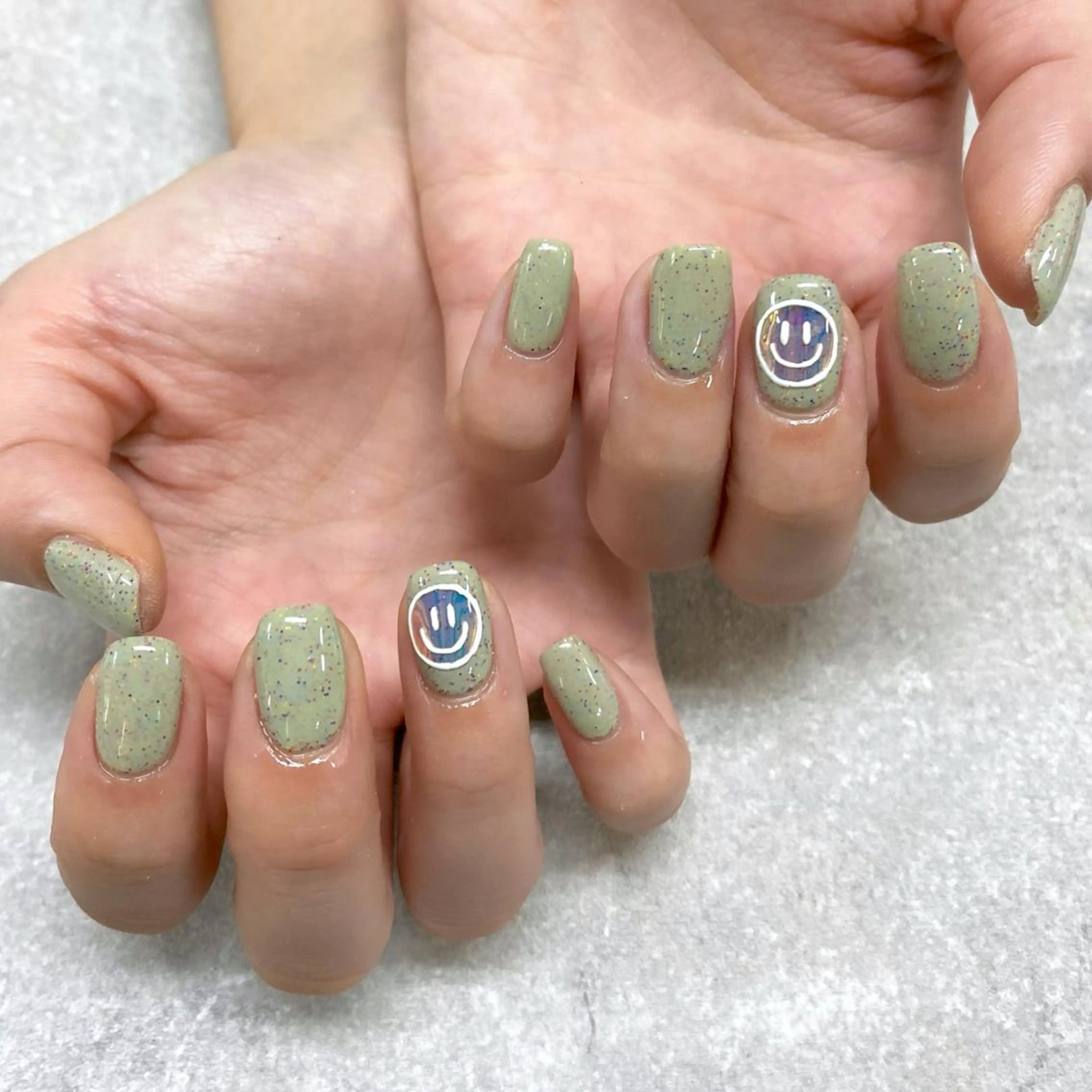 ネイル フットネイル フレンチネイル グラデーション キラキラネイル 韓国ネイル FASTNAIL PLUS 新宿店のネイルデザイン