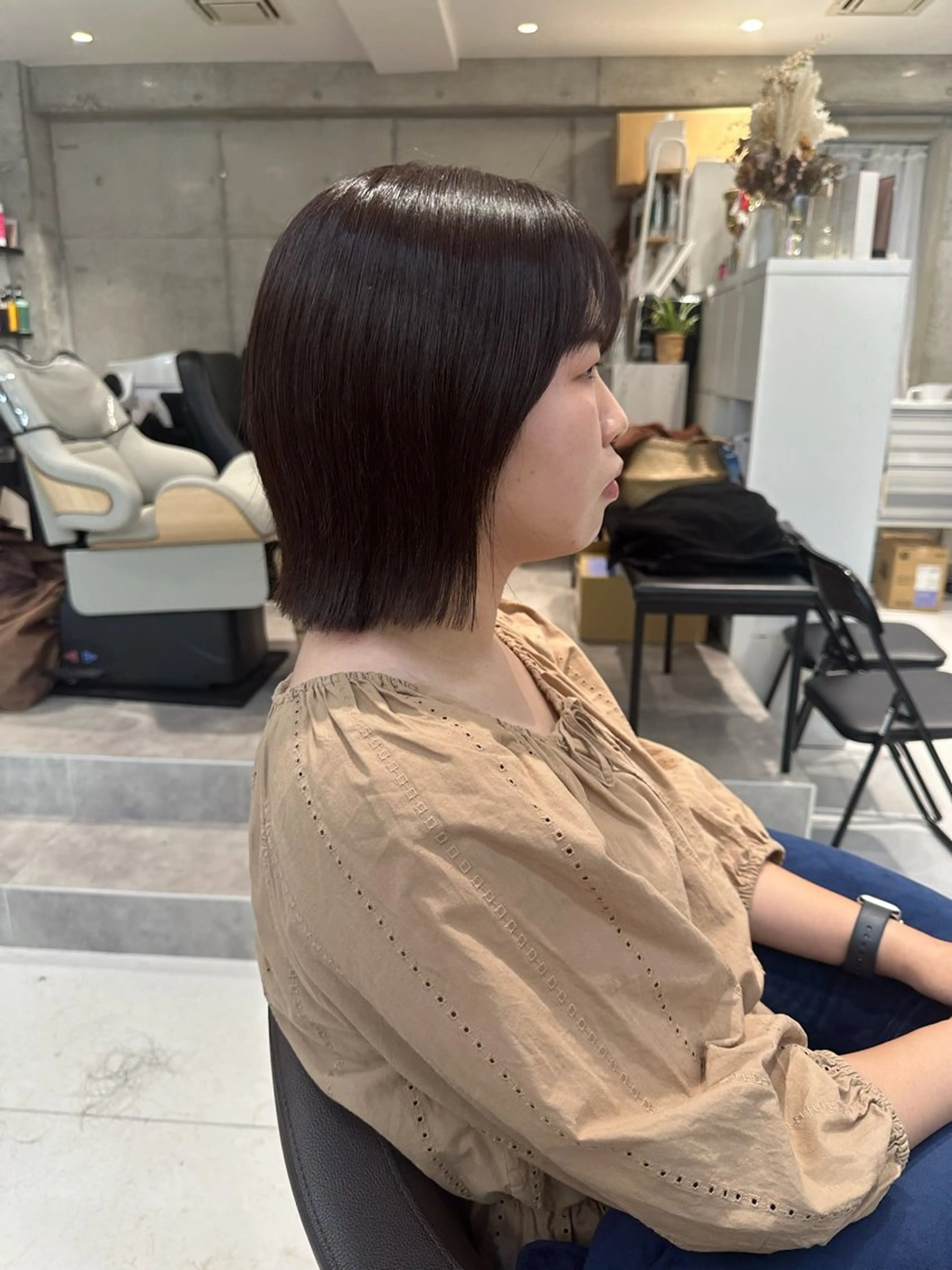 ミディアム 山崎結菜 髪質改善💎のヘアスタイル