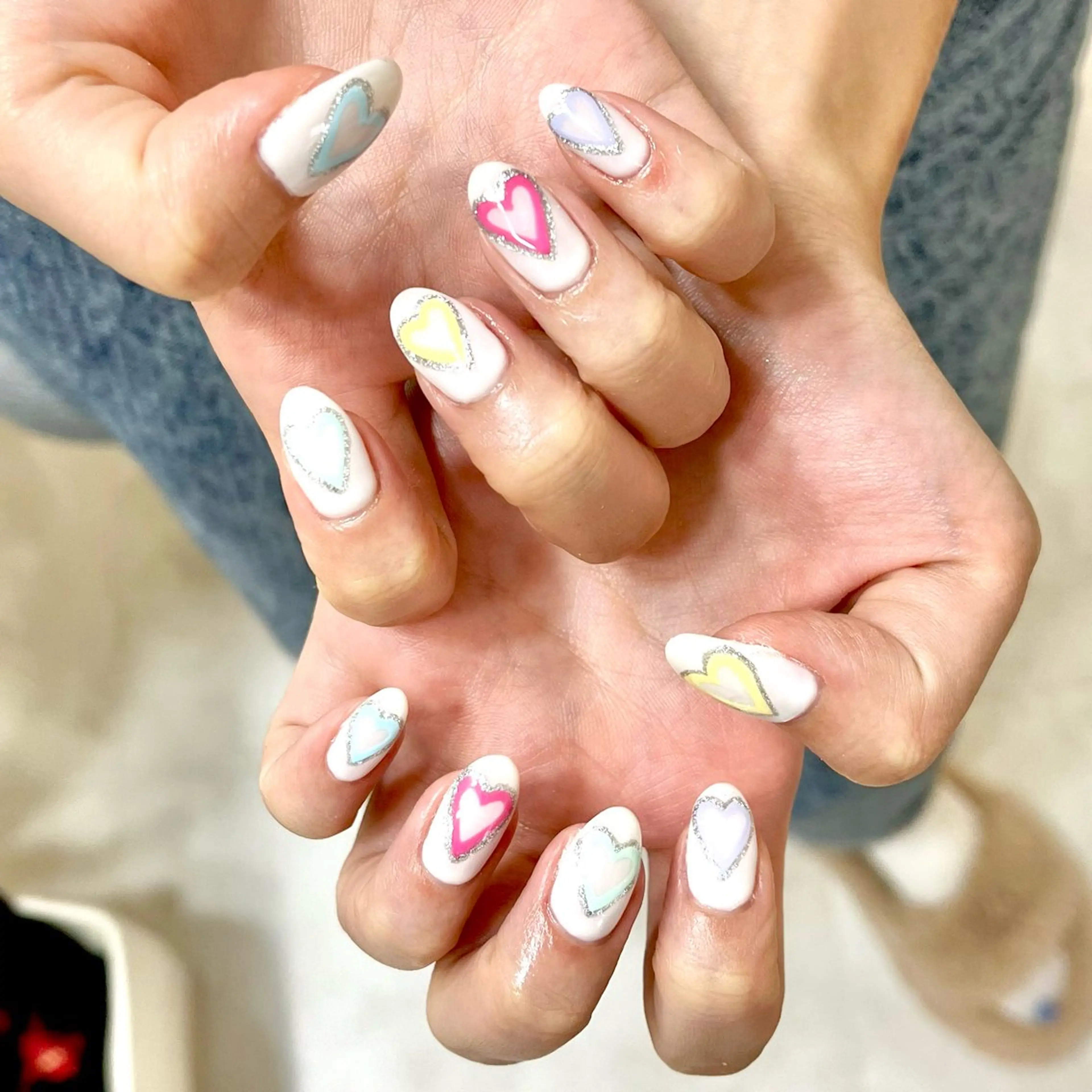 ネイル ハート One’Ness Nana🤍のネイルデザイン