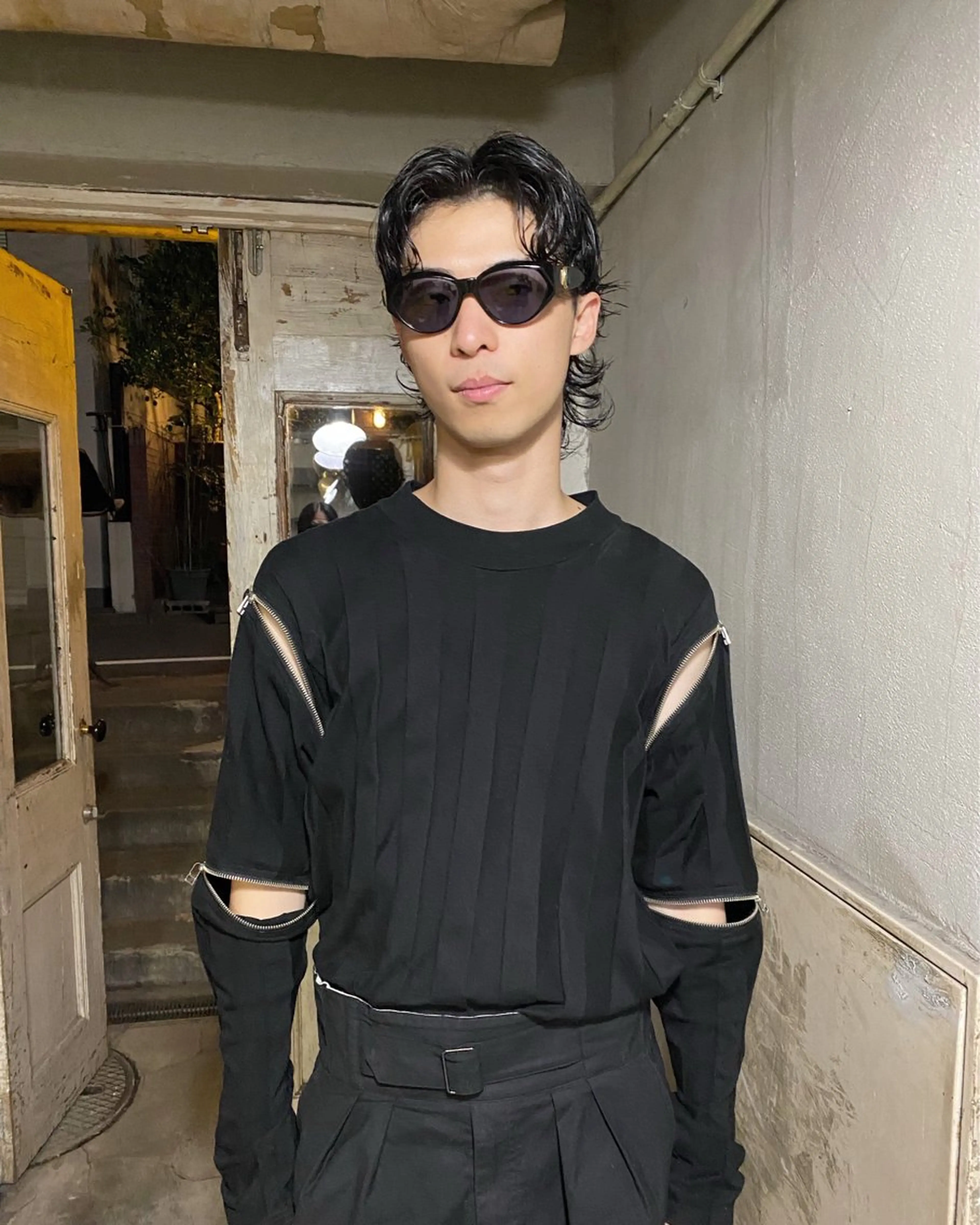 ミディアム パーマ メンズ パーマ トリートメント パーマ、髪質改善 カズマのヘアスタイル