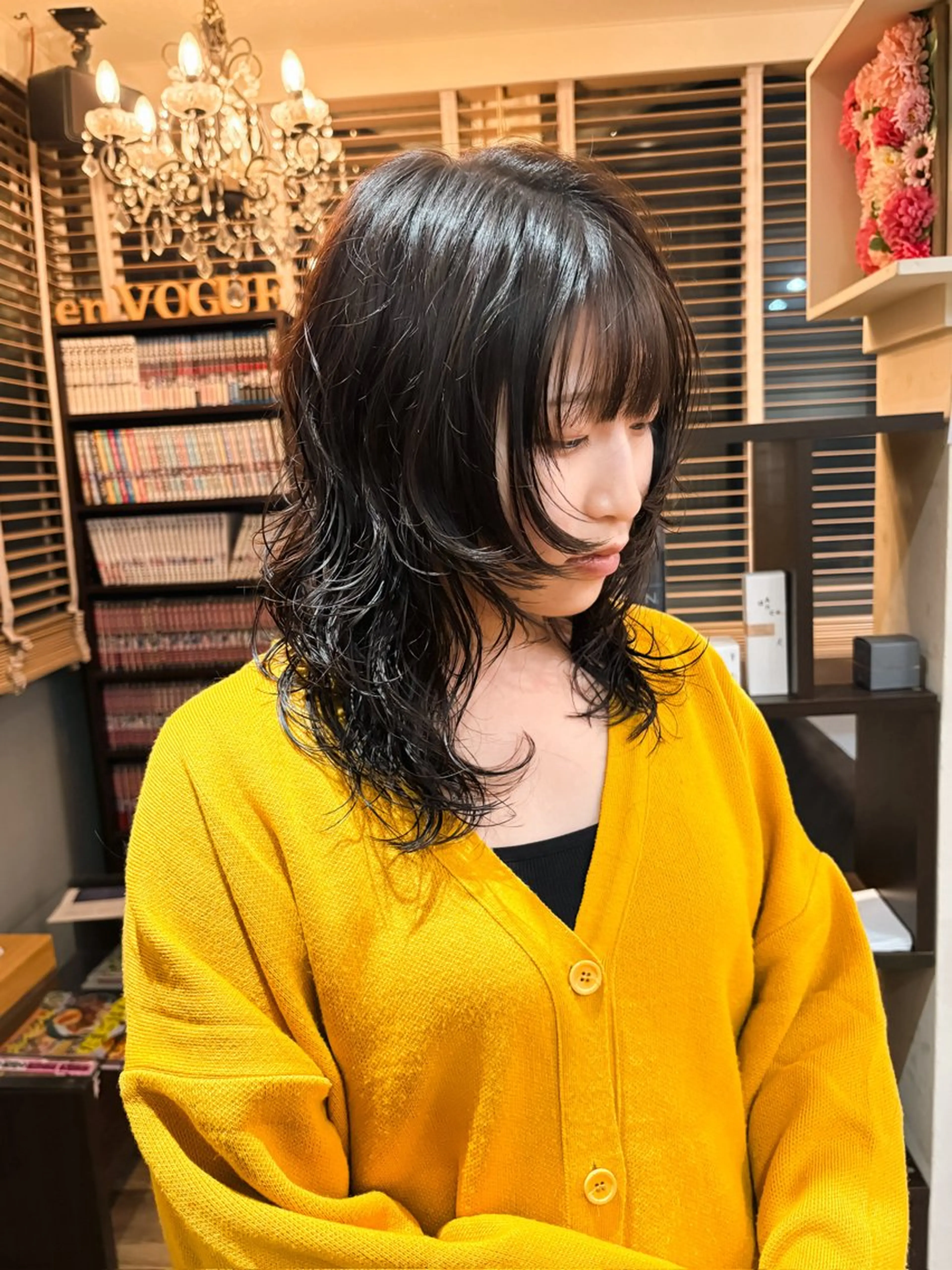 セミロング カラー パーマ enVOGUE🌀 宮本泰周のヘアスタイル