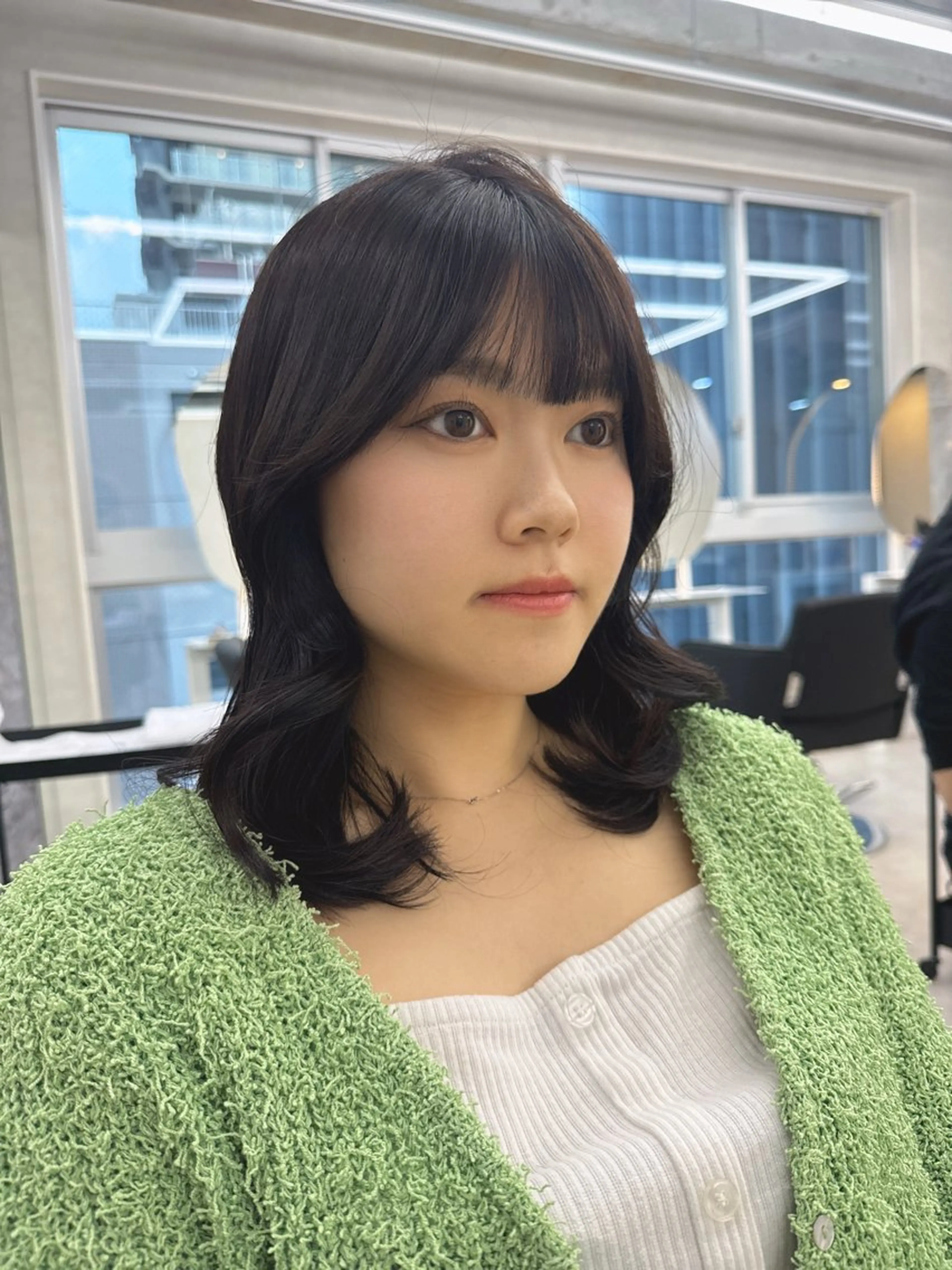 ミディアム カット ヘアカラー 艶髪🇰🇷髪質改善 🎀ikuno🎀のヘアスタイル