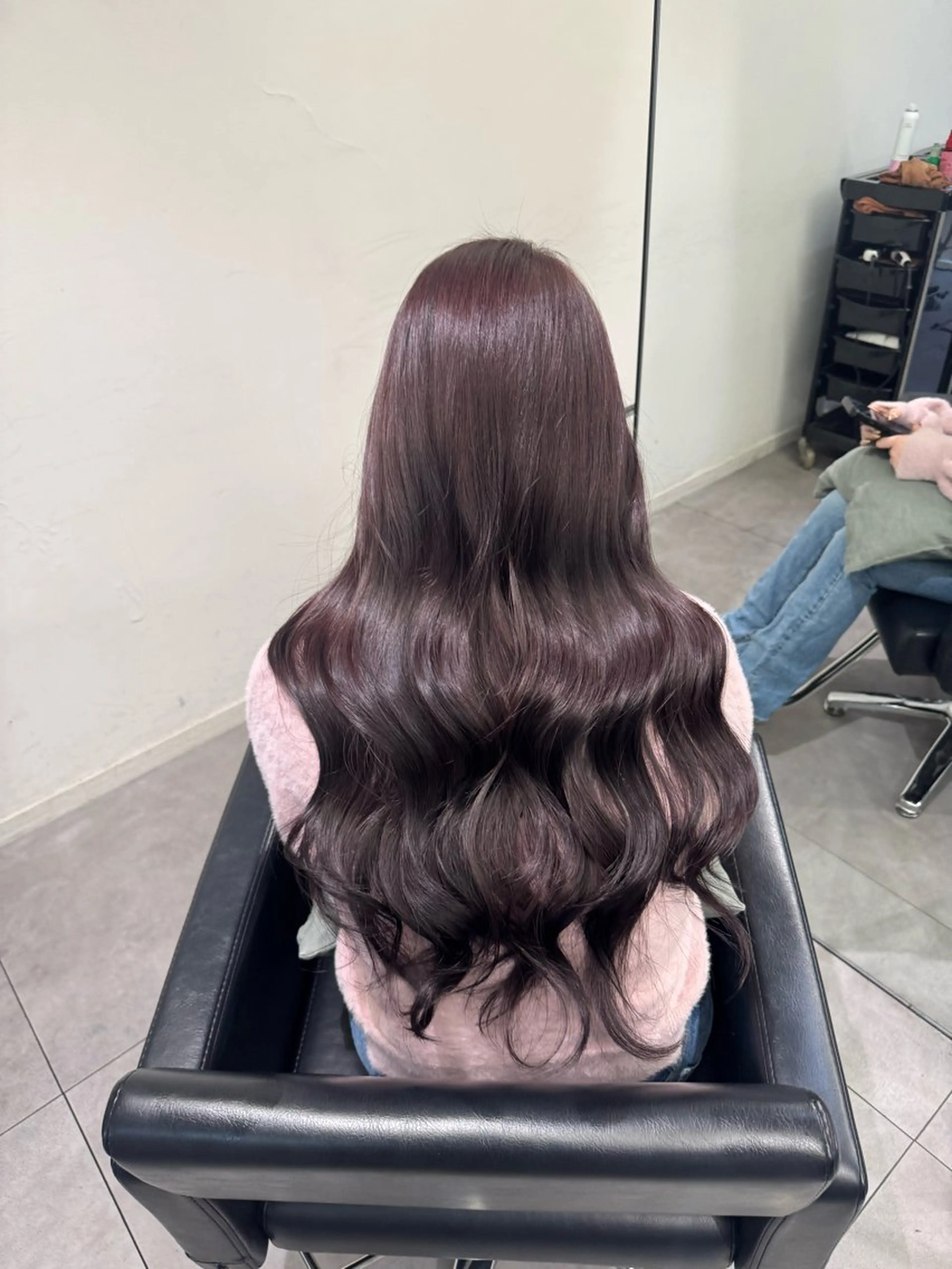 ロング カラー レイヤーカット💎 髪質改善のヘアスタイル