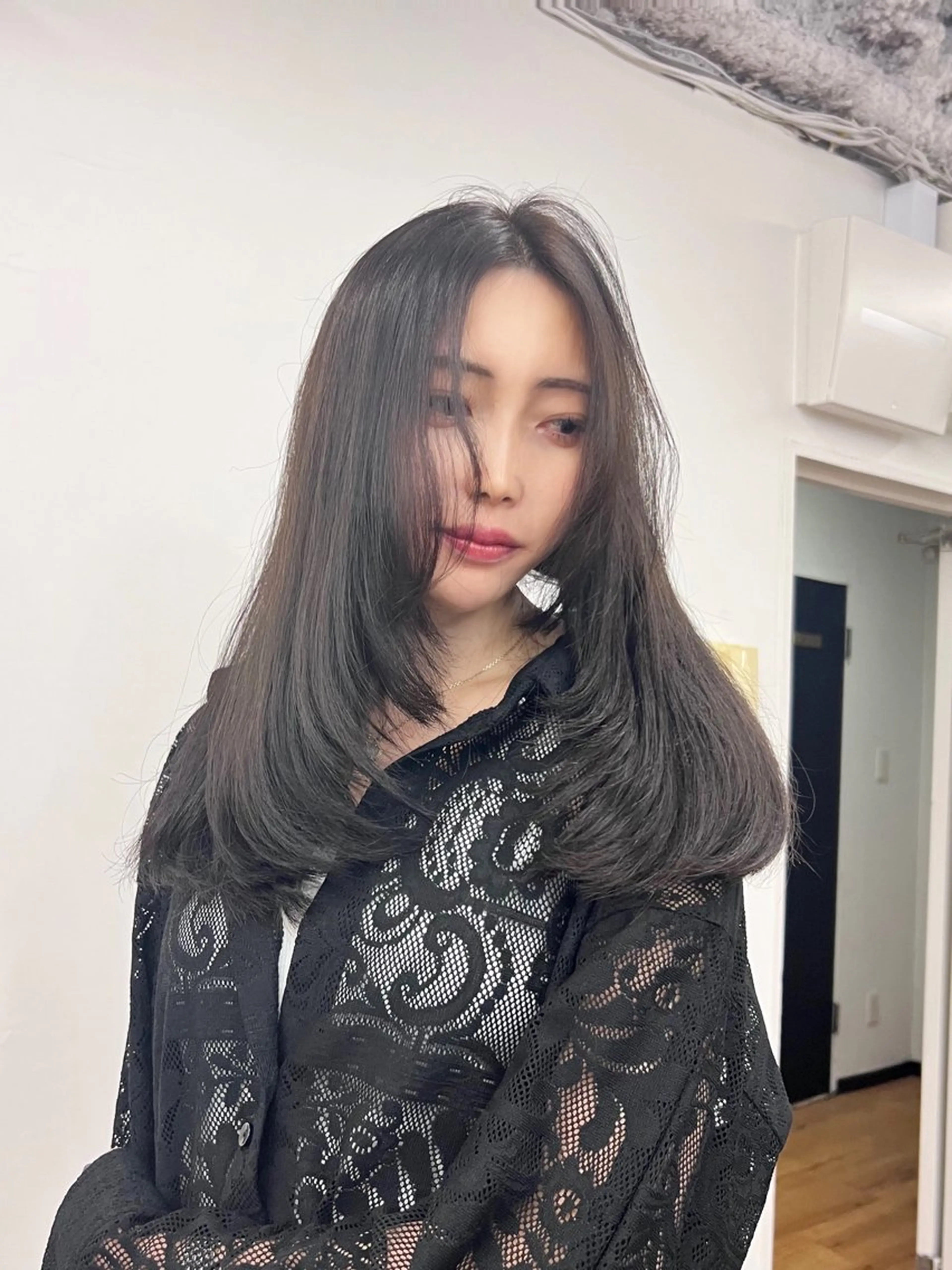 セミロング カラー 韓国風ヘア 似合わせカット 小顔カット カット ヘアカラー トリートメント 渋谷レイヤーカット❌ 縮毛矯正専門/武田涼のヘアスタイル
