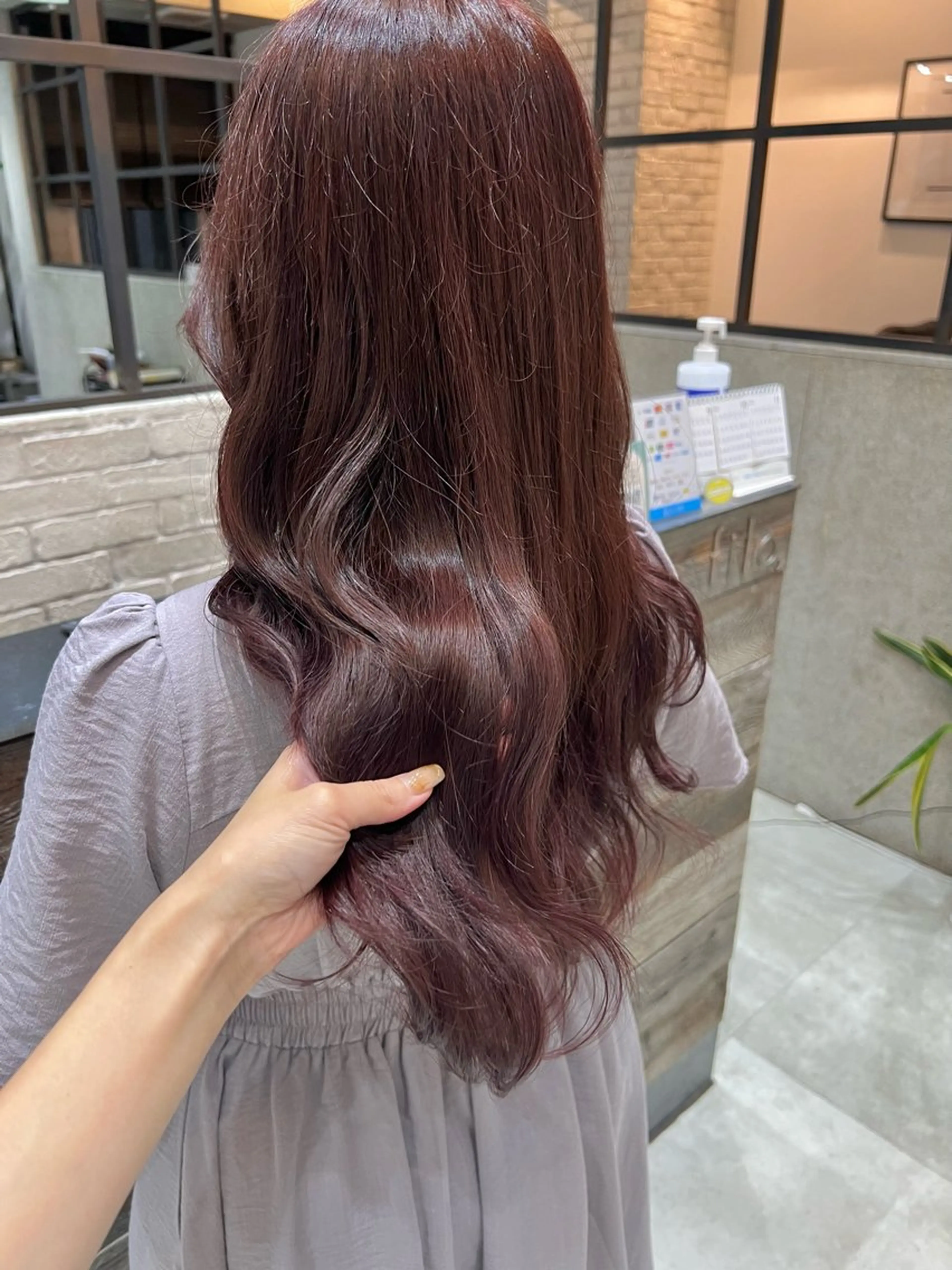 ロング カラー ラベンダーカラー ピンクカラー ピンクラベンダー カット ヘアカラー トリートメント 🌿ニュアンス/髪質 改善🌿Fukudaのヘアスタイル