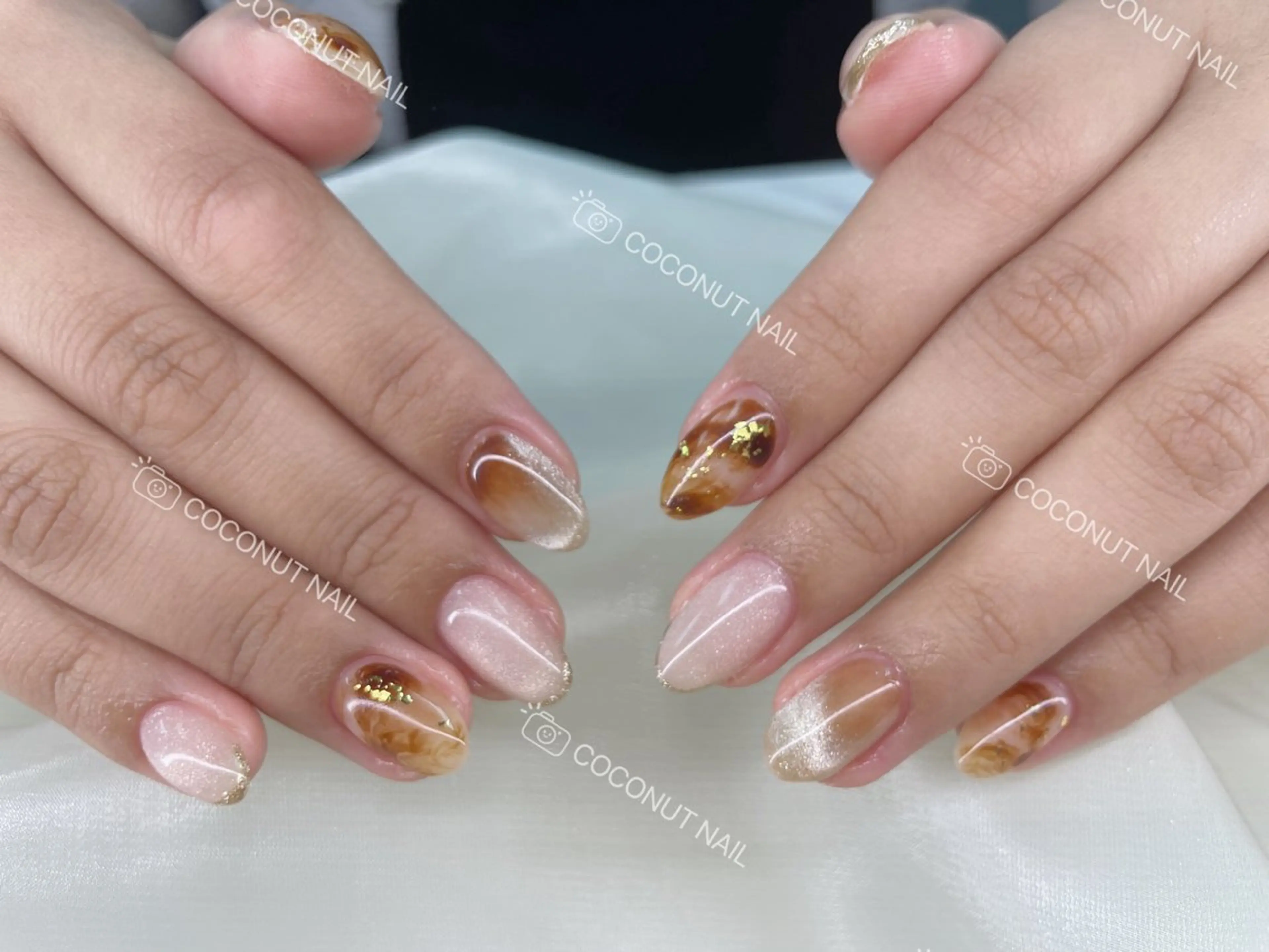 ネイル ハンドネイル 神田 ココナッツのネイルデザイン