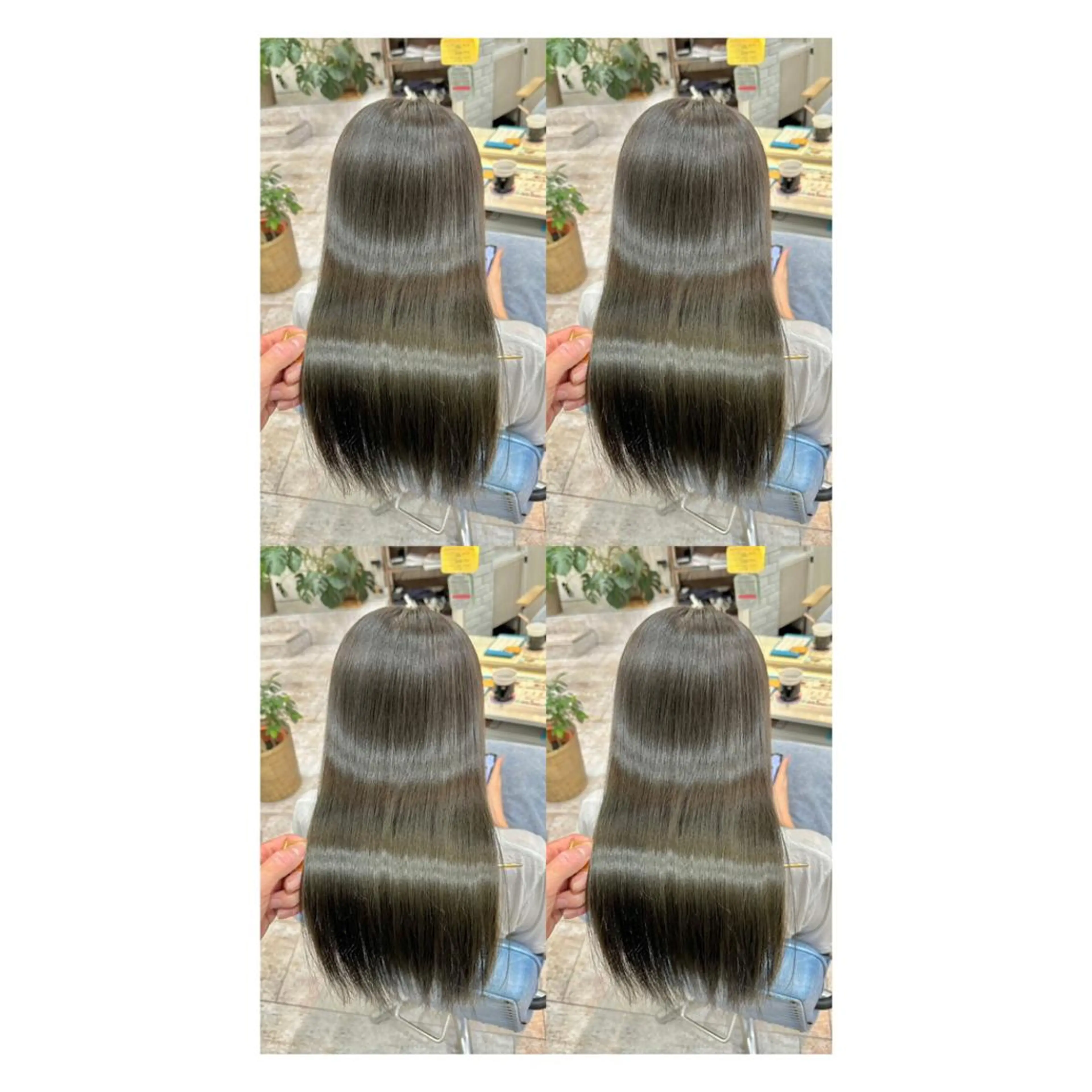 ロング カラー 透明感カラー 髪質改善 縮毛矯正 トリートメント カット ヘアカラー トリートメント 店長✨レイヤー✖️ 髪質改善✖️韓国ヘアのヘアスタイル