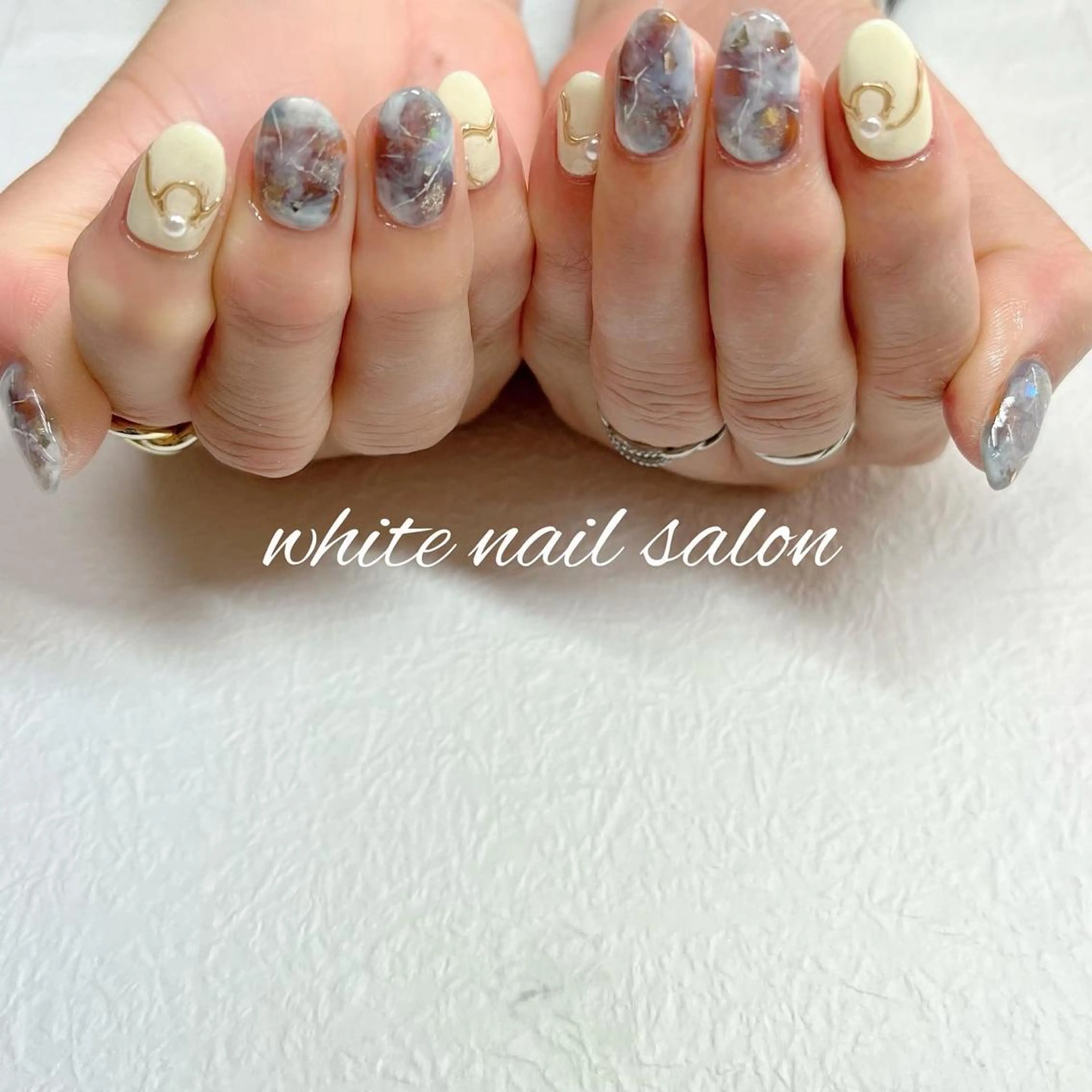 ネイル ジェルネイル ハードジェル ラメ(グリッター) 持ち込み ソフトジェル ハンドネイル white nail salonのネイルデザイン