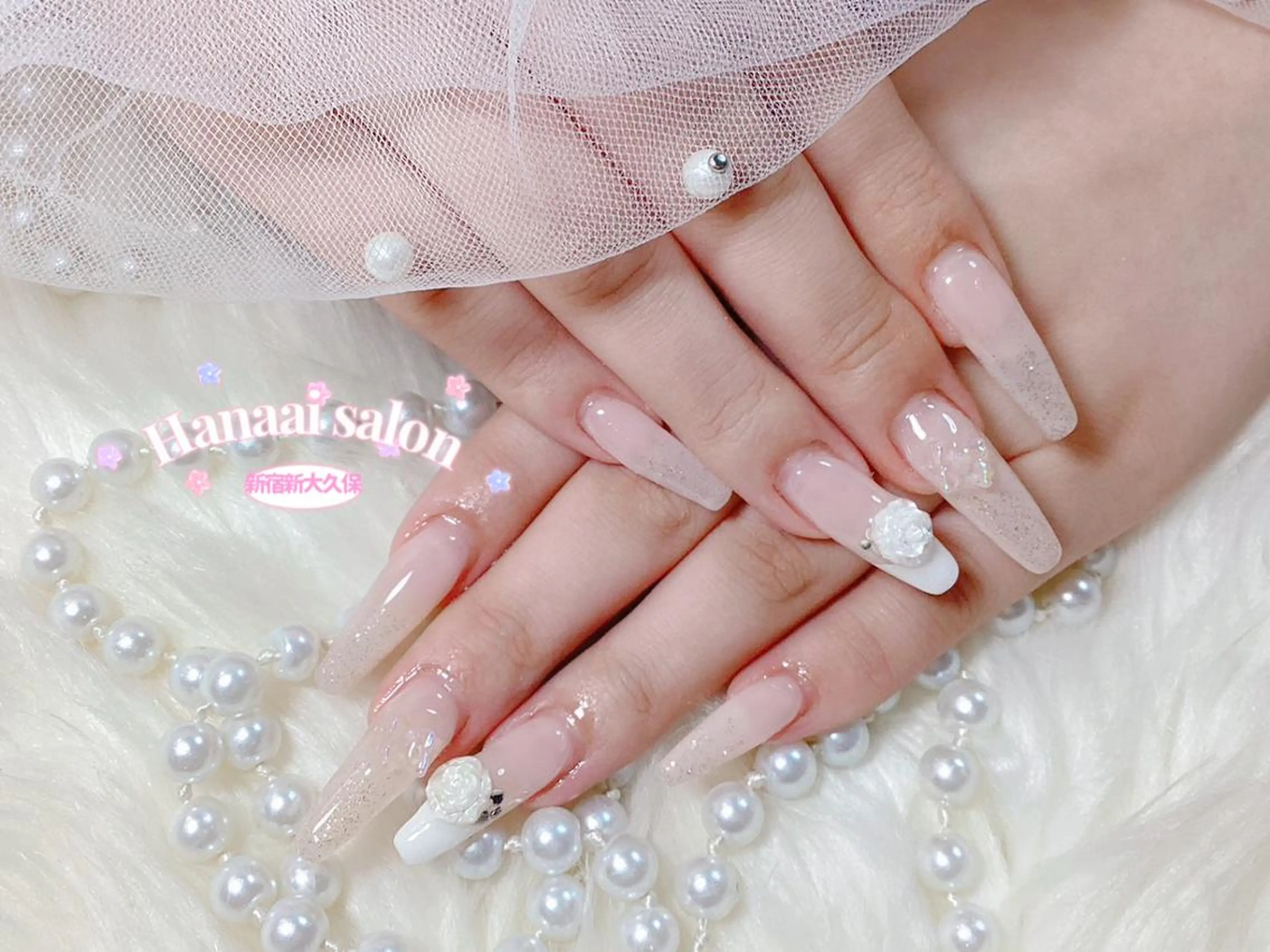 セミロング ハンドネイル 長谷川 妃菜のネイルデザイン