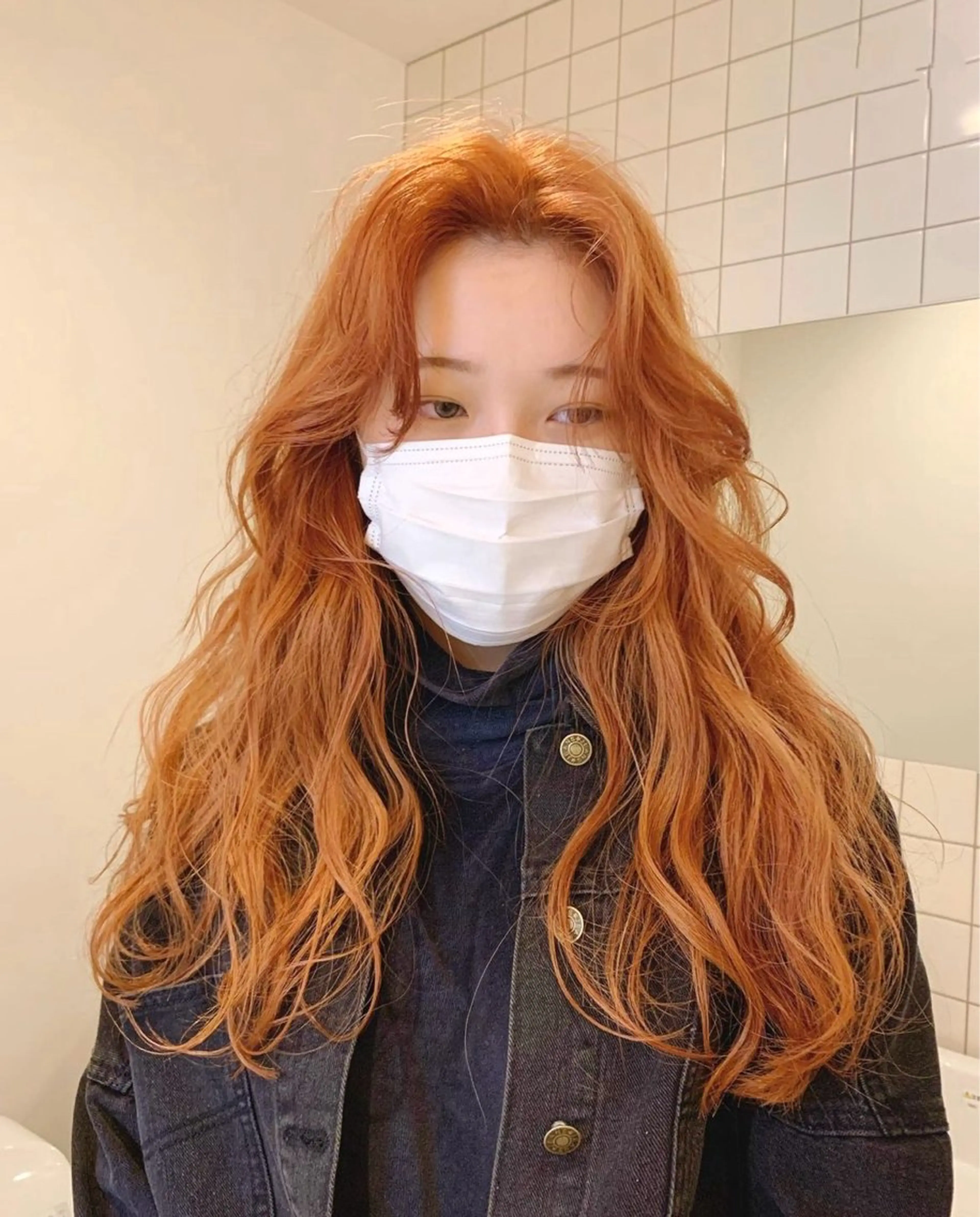 ロング カラー ヘアカラー トリートメント カットモデル/ ハイトーン/ゆうあのヘアスタイル