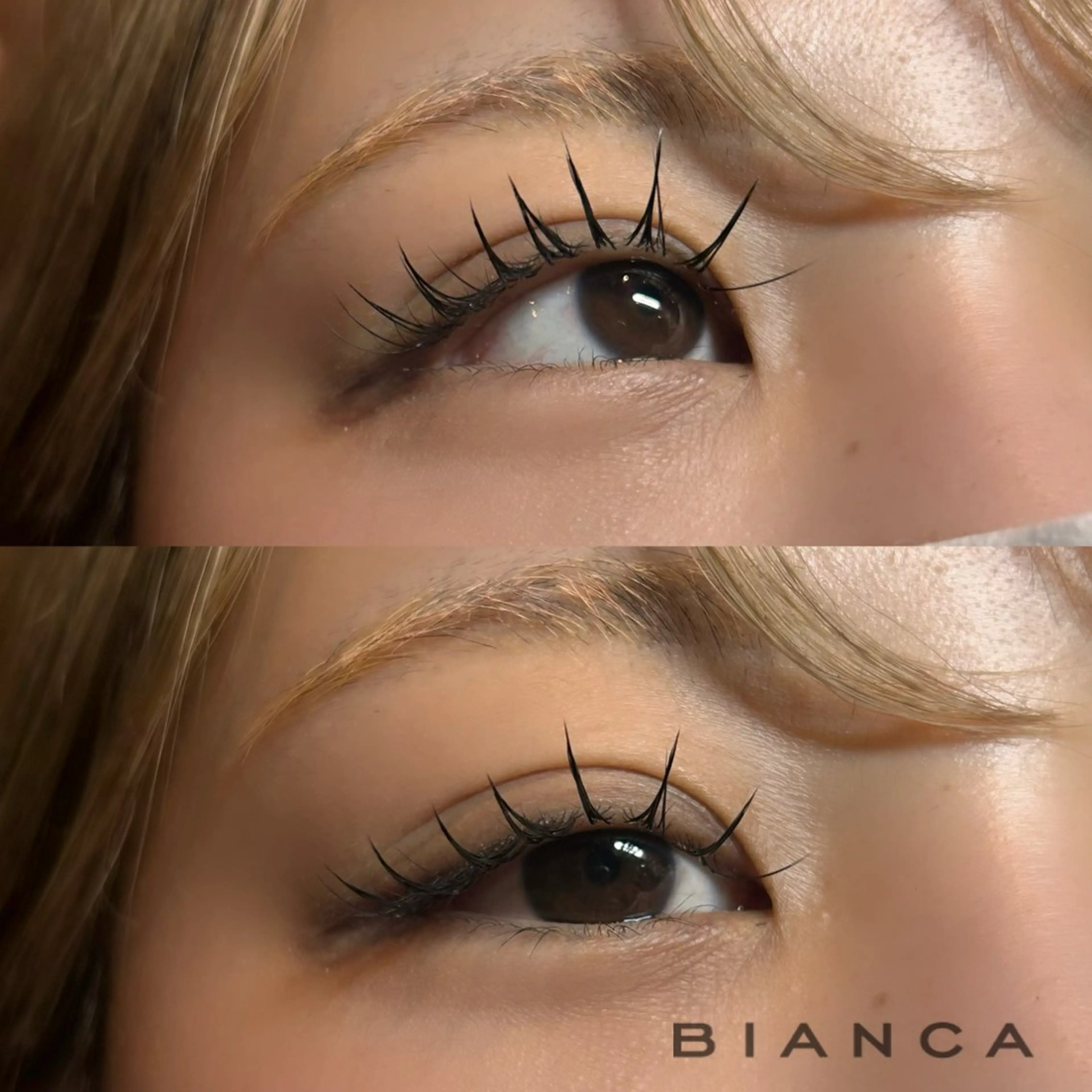 マツエク・マツパ 束感まつ毛 フラットラッシュ 🌱‬Bianca 大宮店 MAEDAのマツエク・マツパデザイン