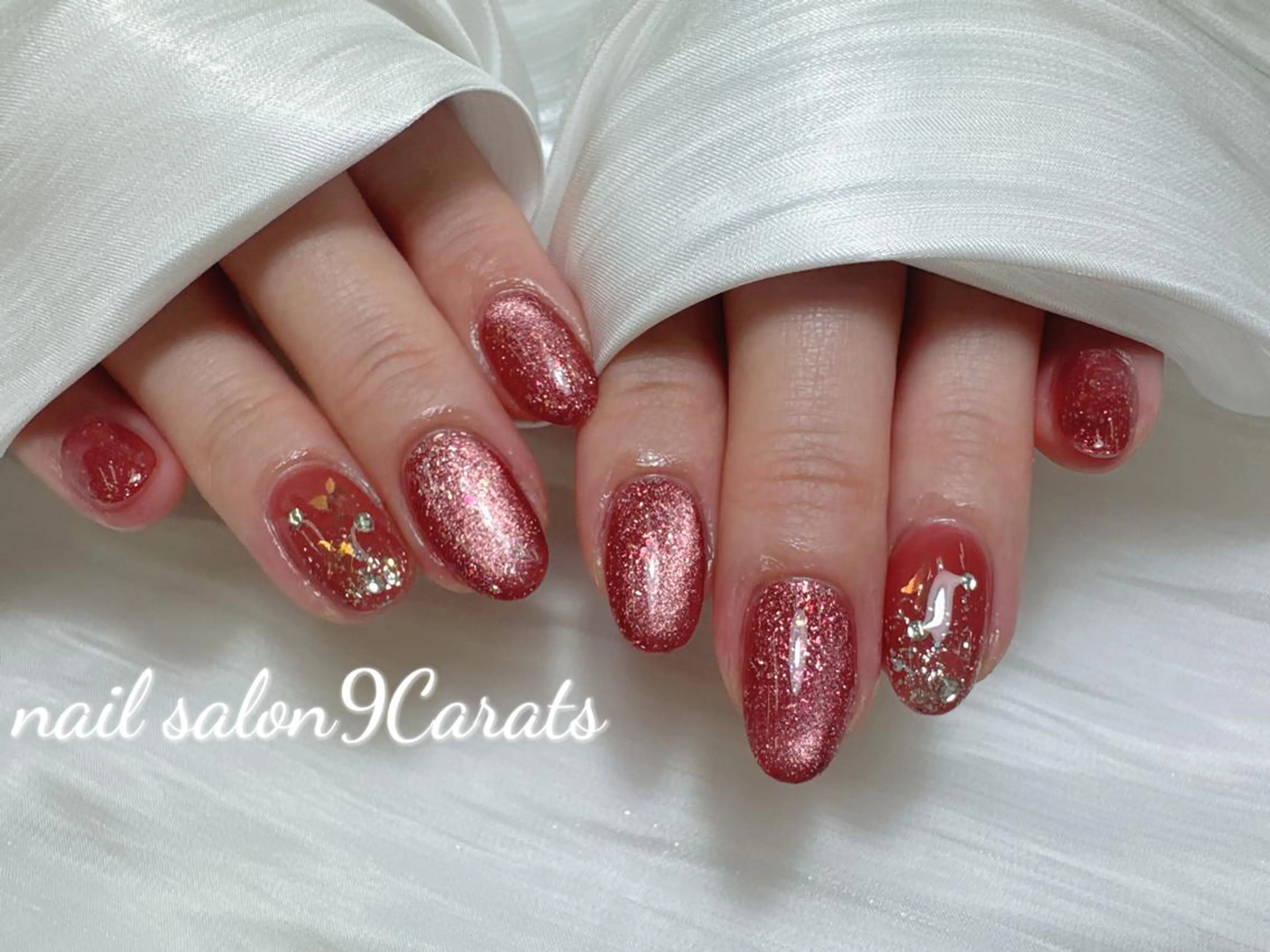 ネイル 💜ワンホンネイル ナインカラット💎のネイルデザイン