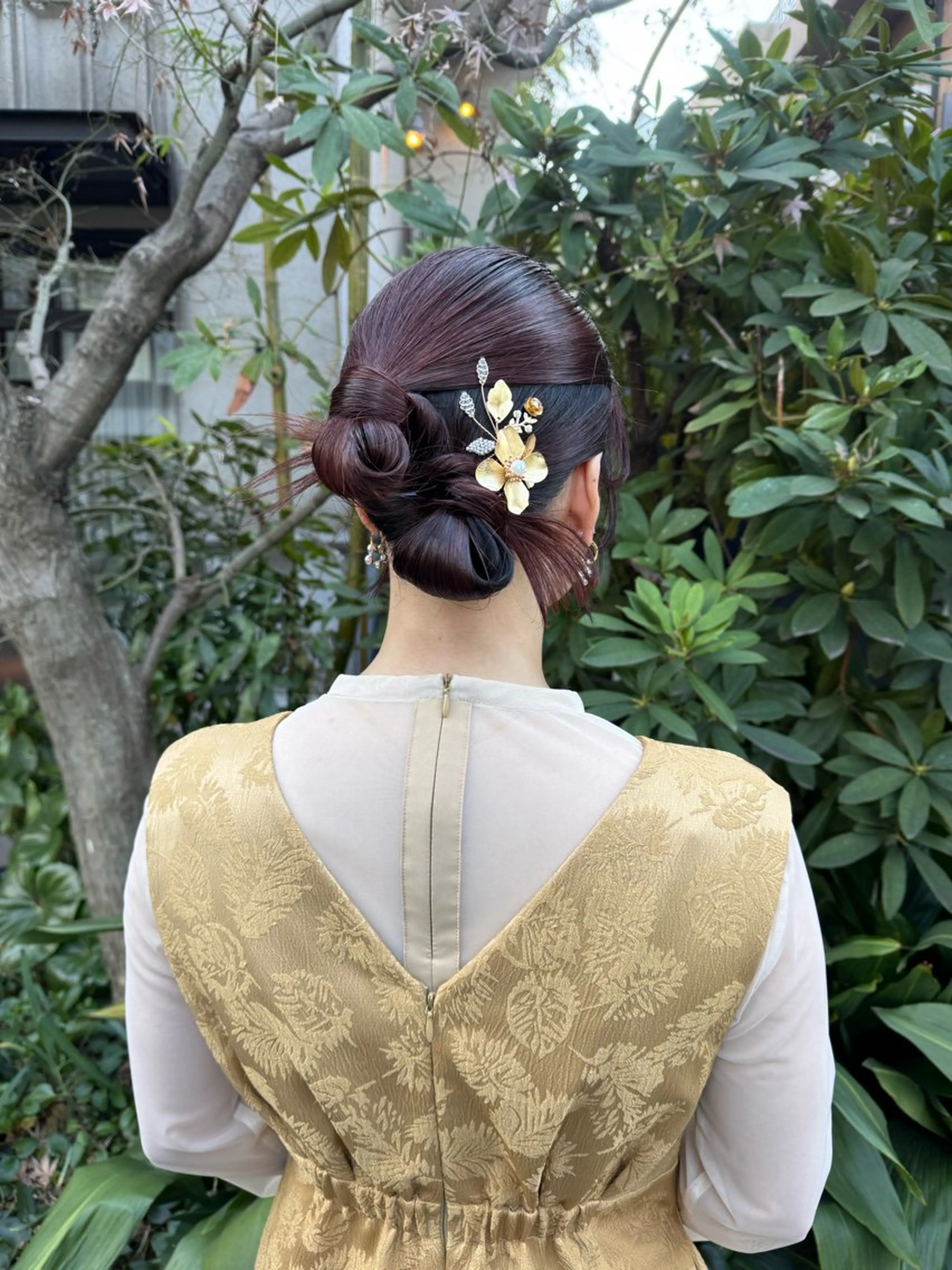 セミロング ヘアアレンジ ヘアセット 🎗️【ヘアセット 美眉】吉川玲🎗️のヘアスタイル