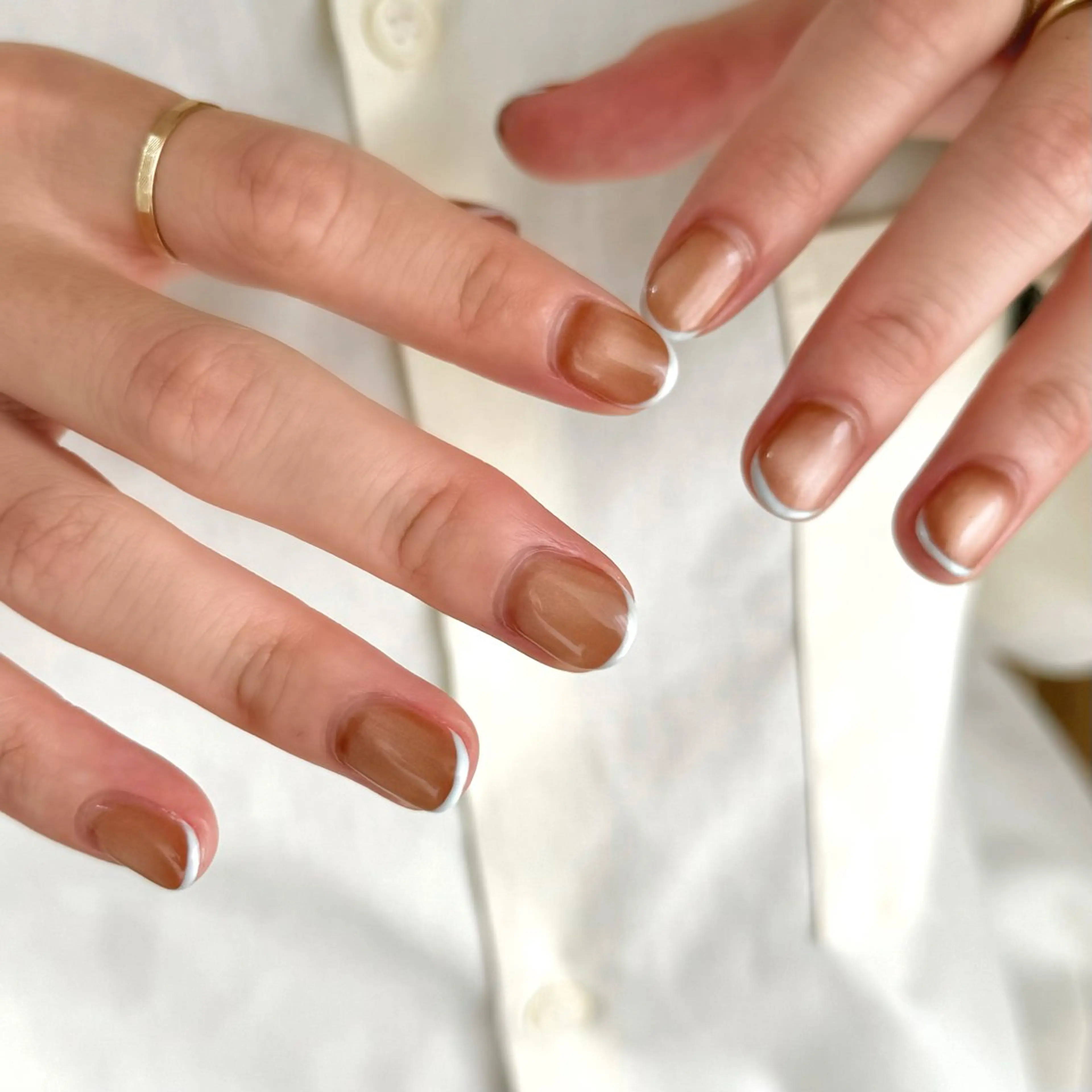 ネイル フレンチネイル ハンドネイル HARUKA ネイリスト福岡/薬院のネイルデザイン