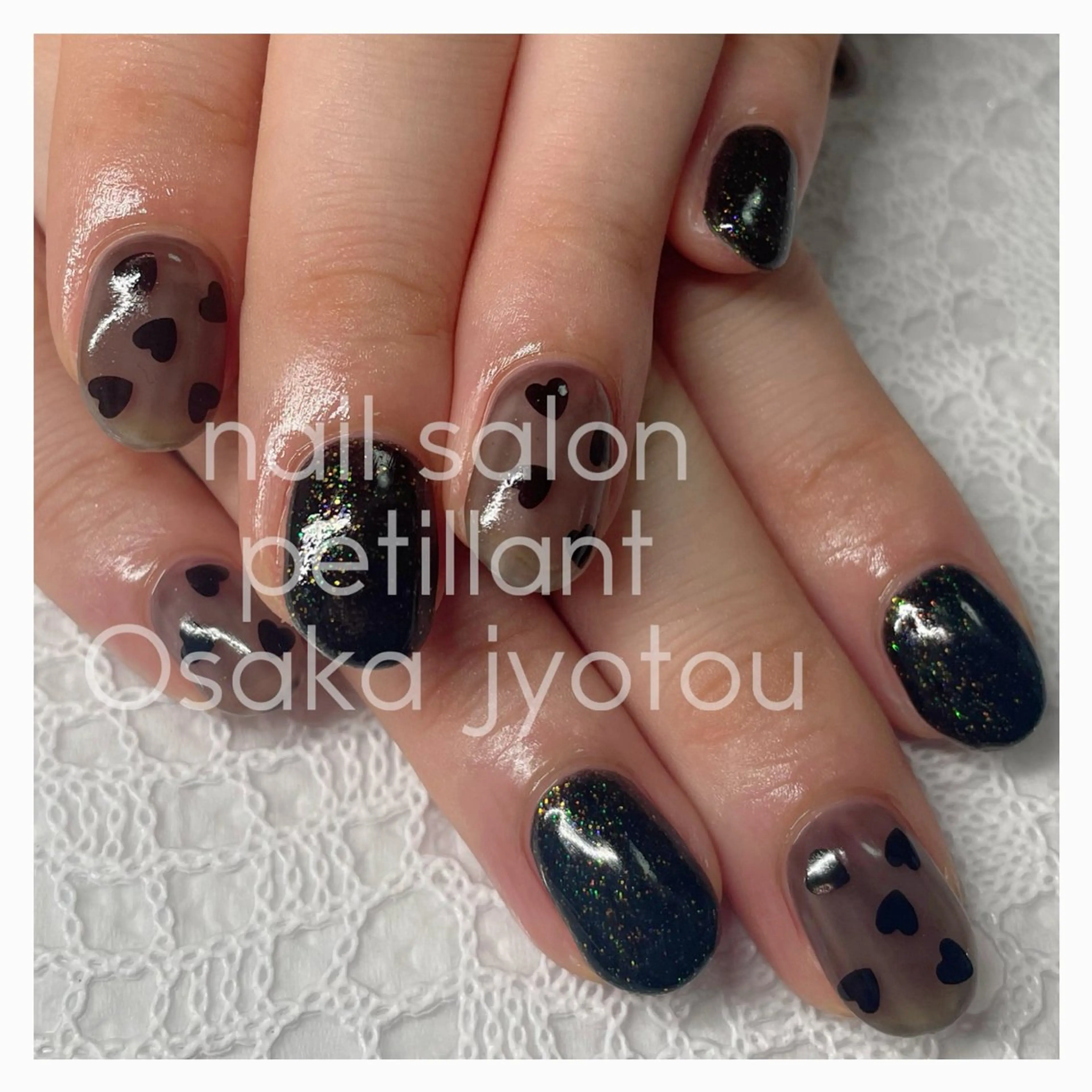 ネイル クリアネイル ラメ(グリッター) nail salon petillantのネイルデザイン