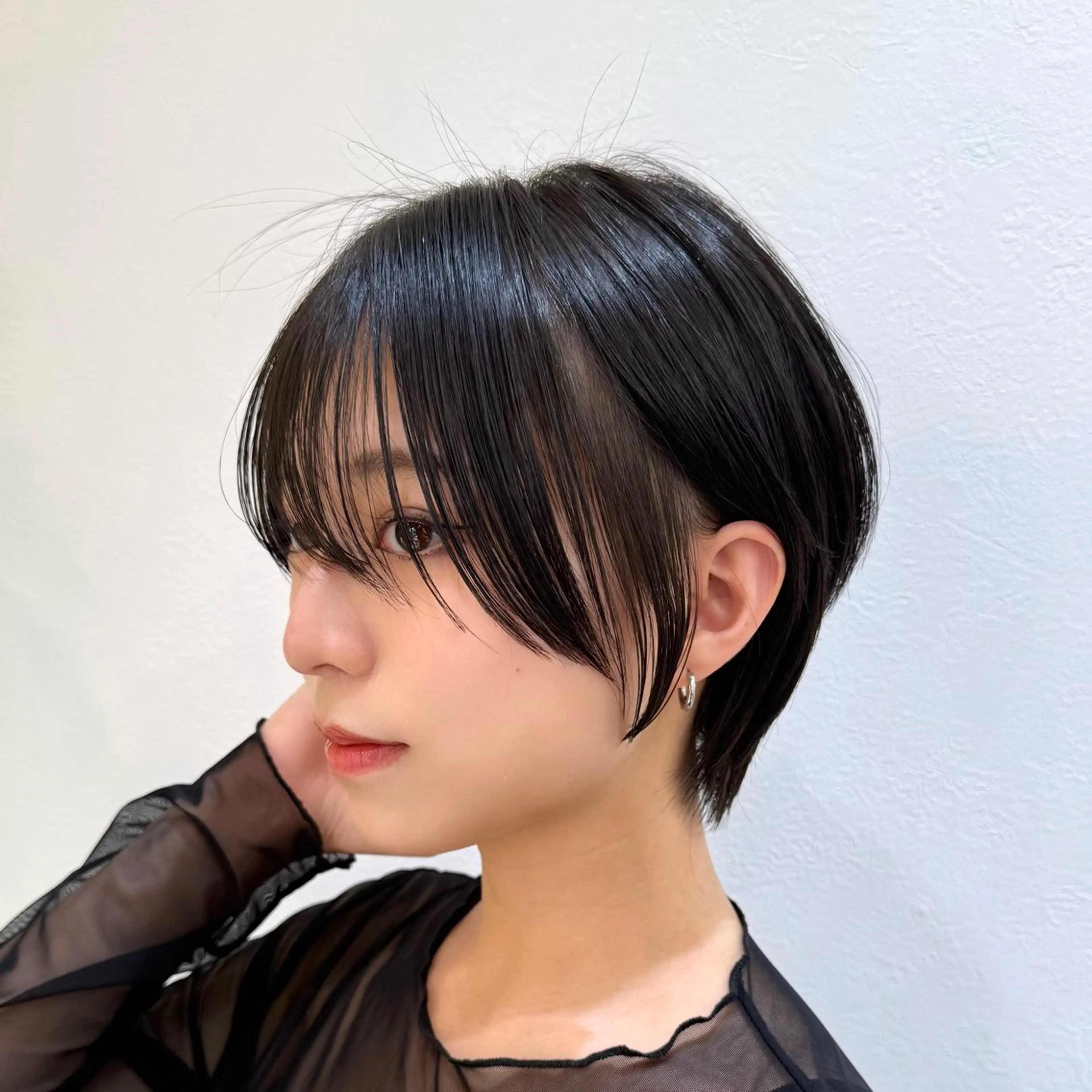 ショート カット ヘアカラー トリートメント 新宿/髪質改善/ボブ 韓国レイヤー大重聖斗のヘアスタイル