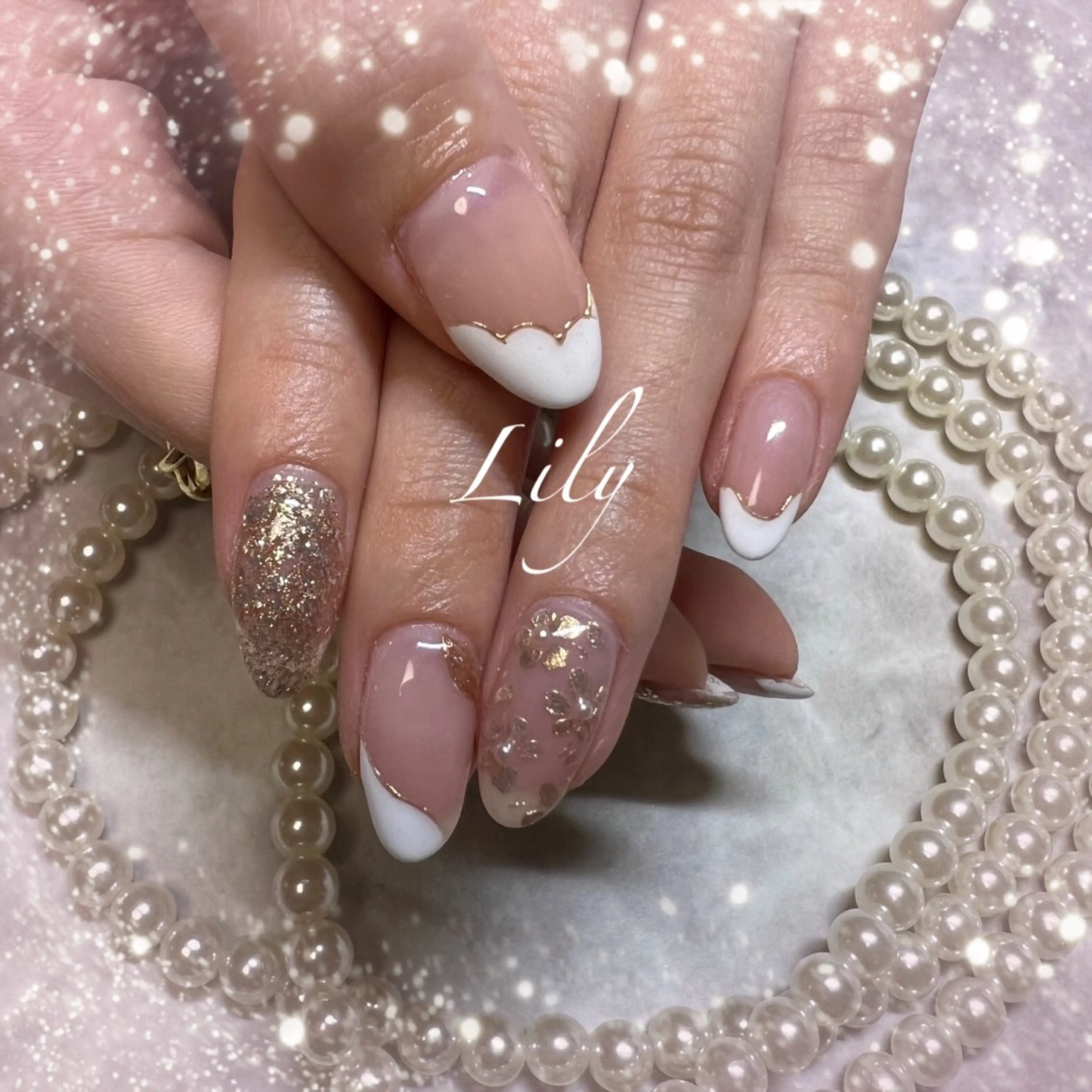 ネイル ハンドネイル Lily*nail 🌻Mii🌻のネイルデザイン