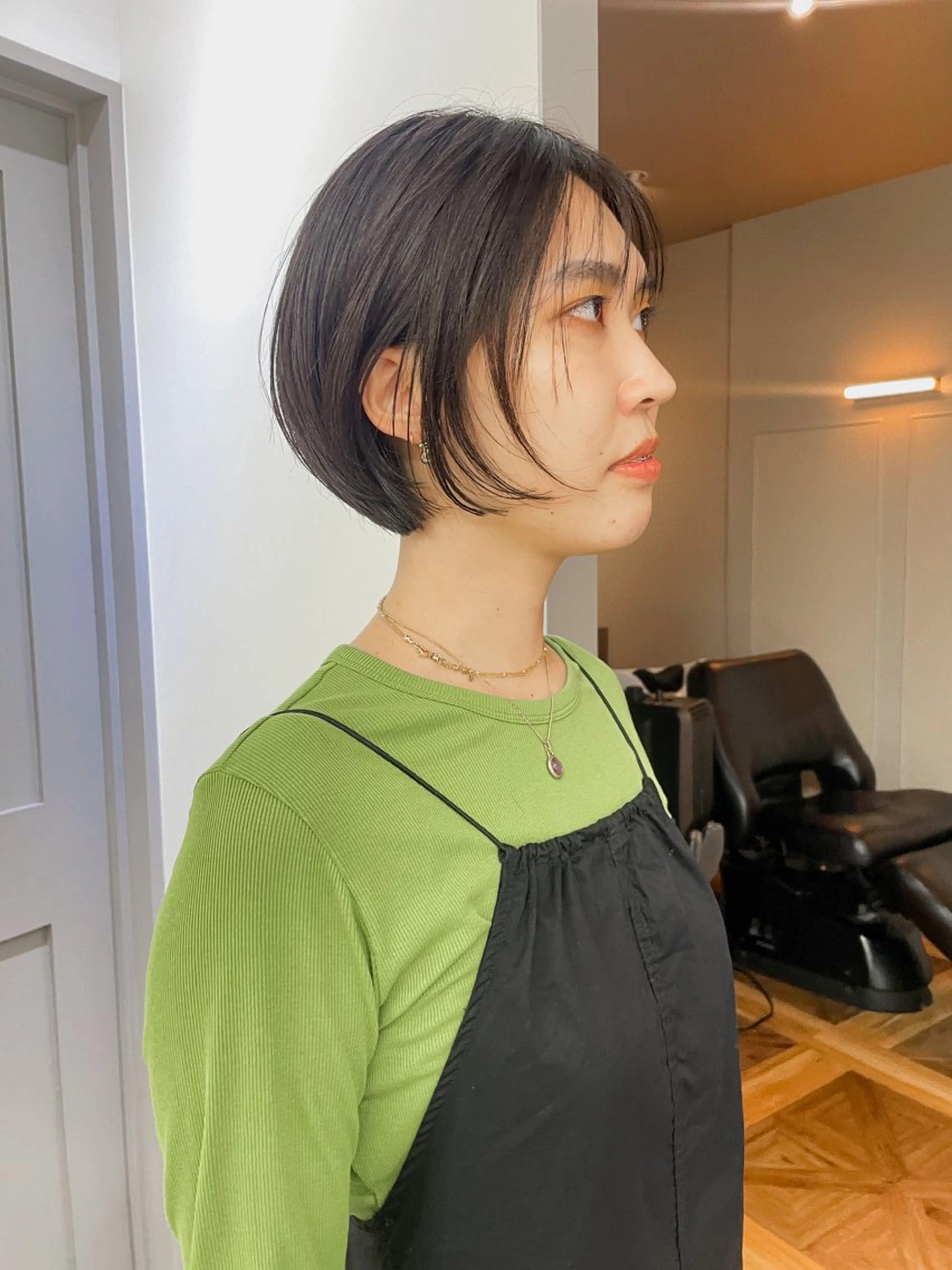 ショート カラー カット ヘアカラー トリートメント 緒方リエ 時短ショート・ボブのヘアスタイル