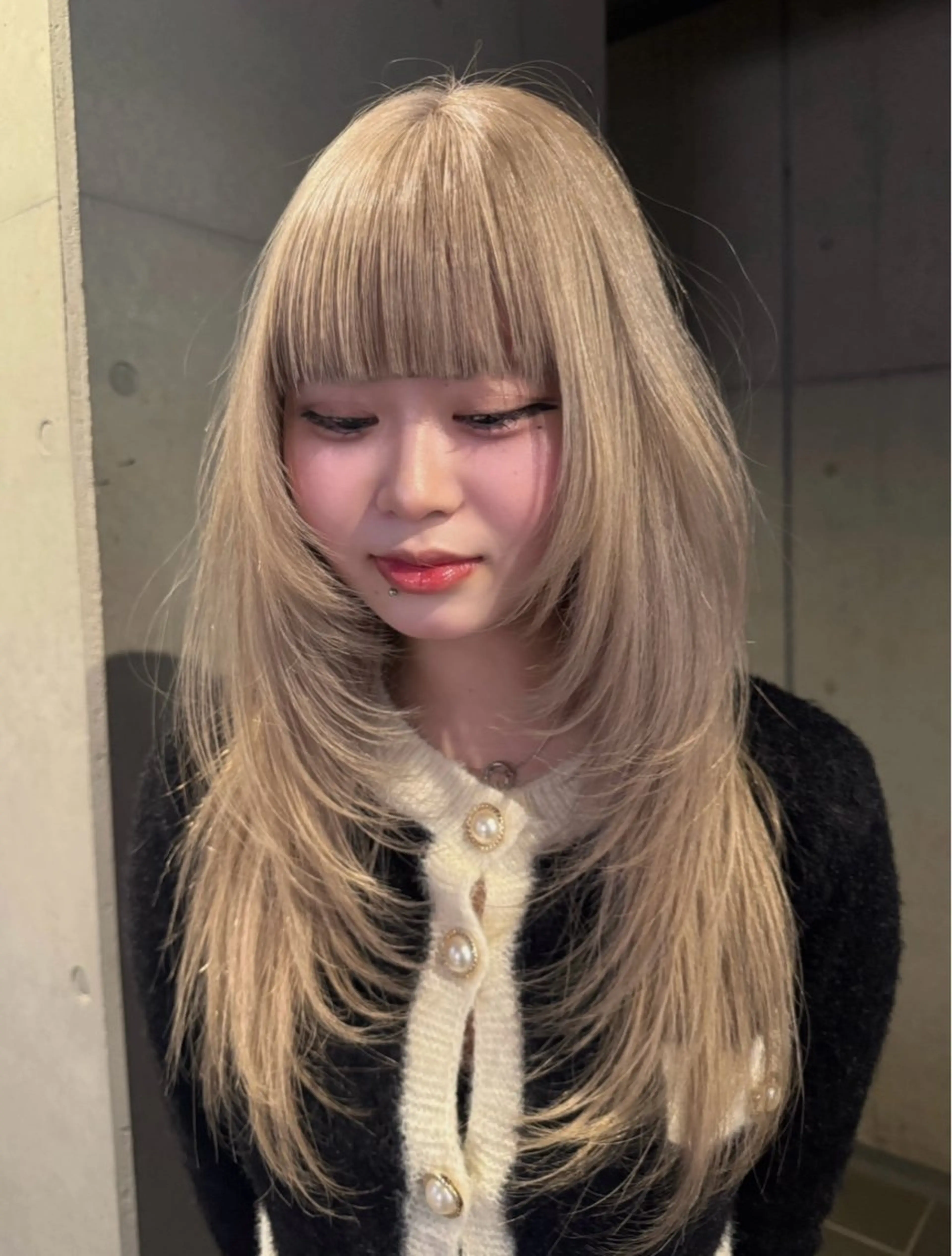 ✨色落ちも綺麗✨ダブルカラー×韓国レイヤー×TRの写真