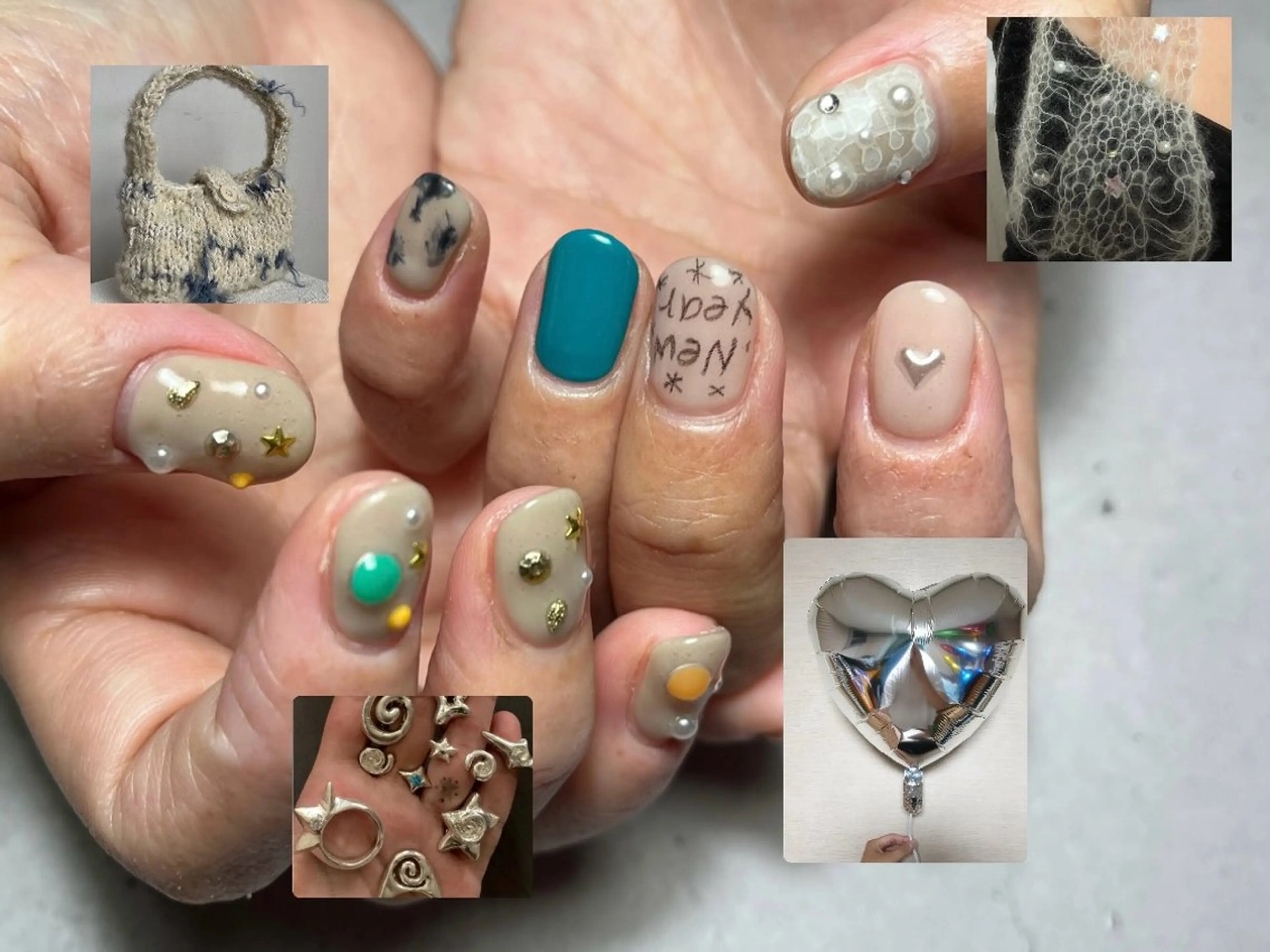 ネイル 韓国ネイル ハンドネイル アトリエ ○△□のネイルデザイン