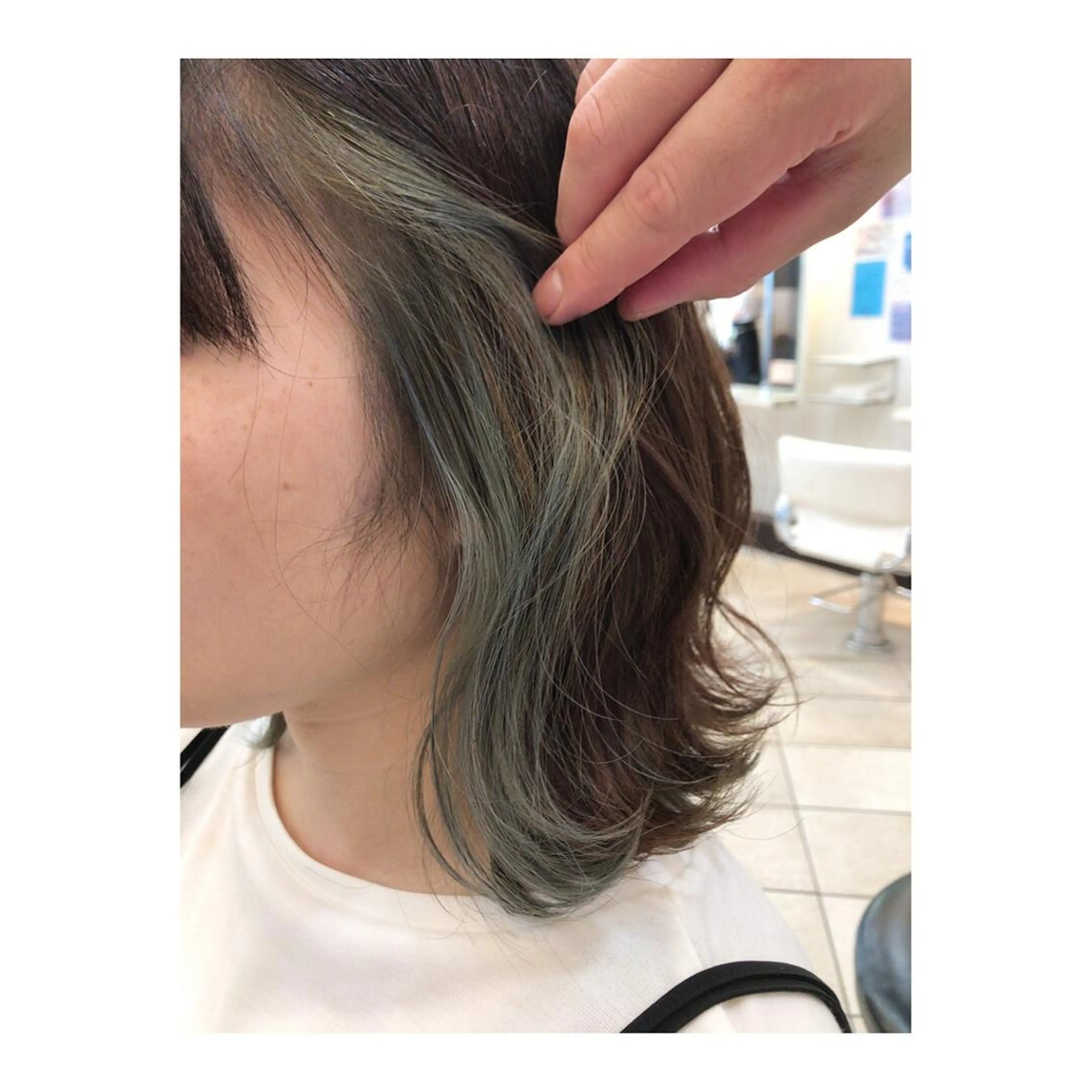 ショート カラー インナーカラー 町田で叶う本物の 髪質改善 鍋谷勇のヘアスタイル