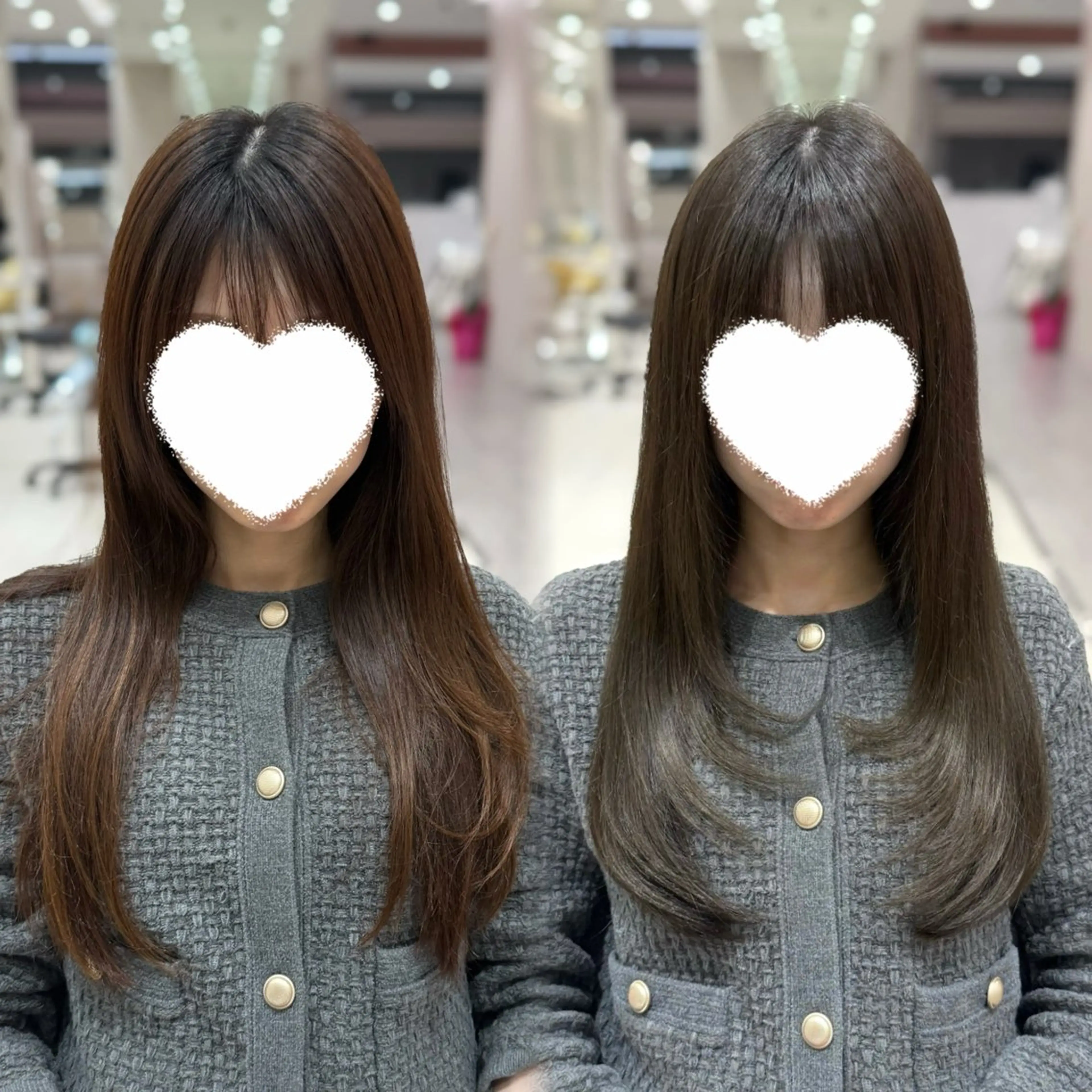 ロング カラー 内田 志乃のヘアスタイル