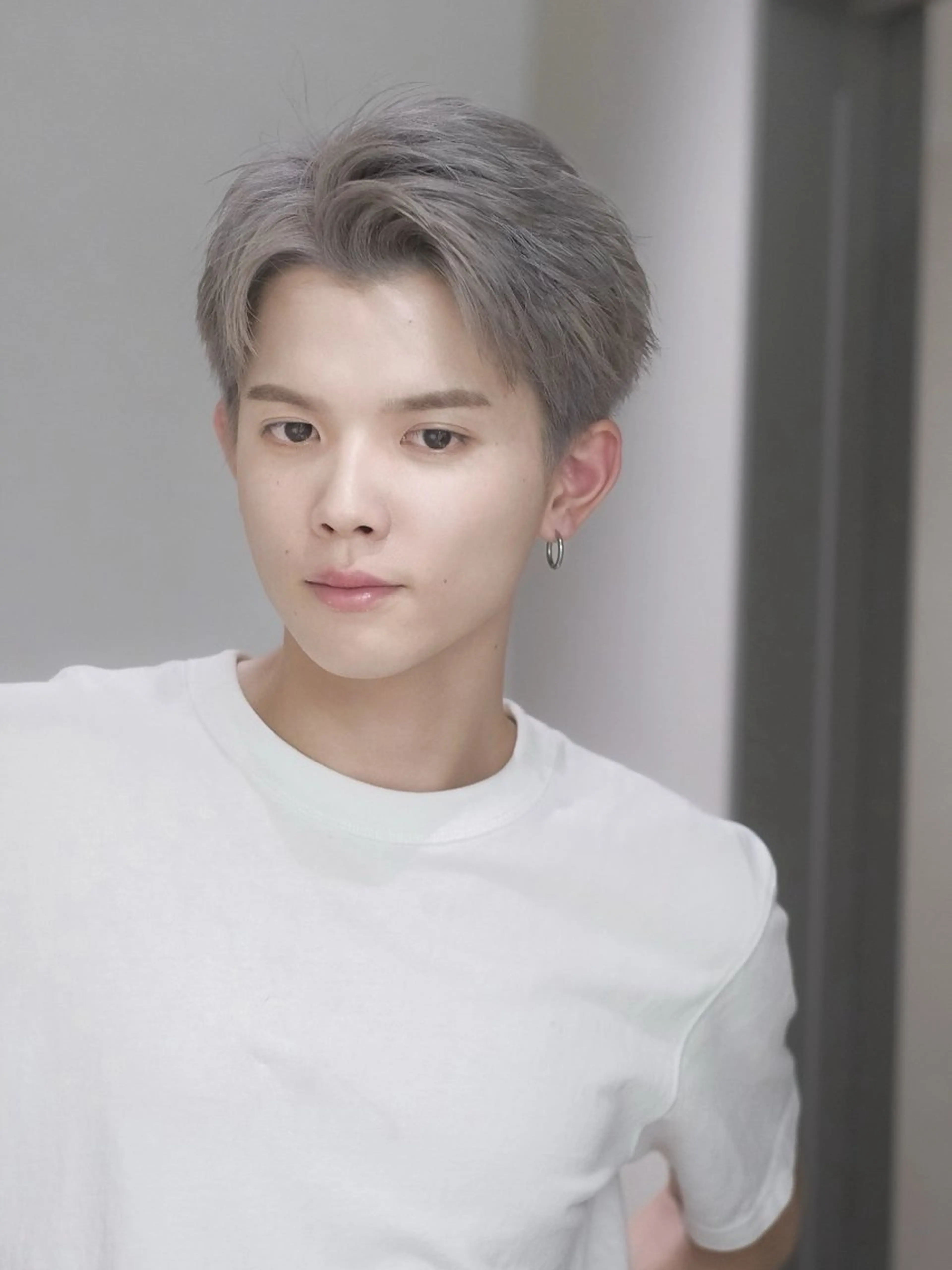 ショート カラー 🫧ボブカットモデル 韓国透明感カラー🫧のヘアスタイル