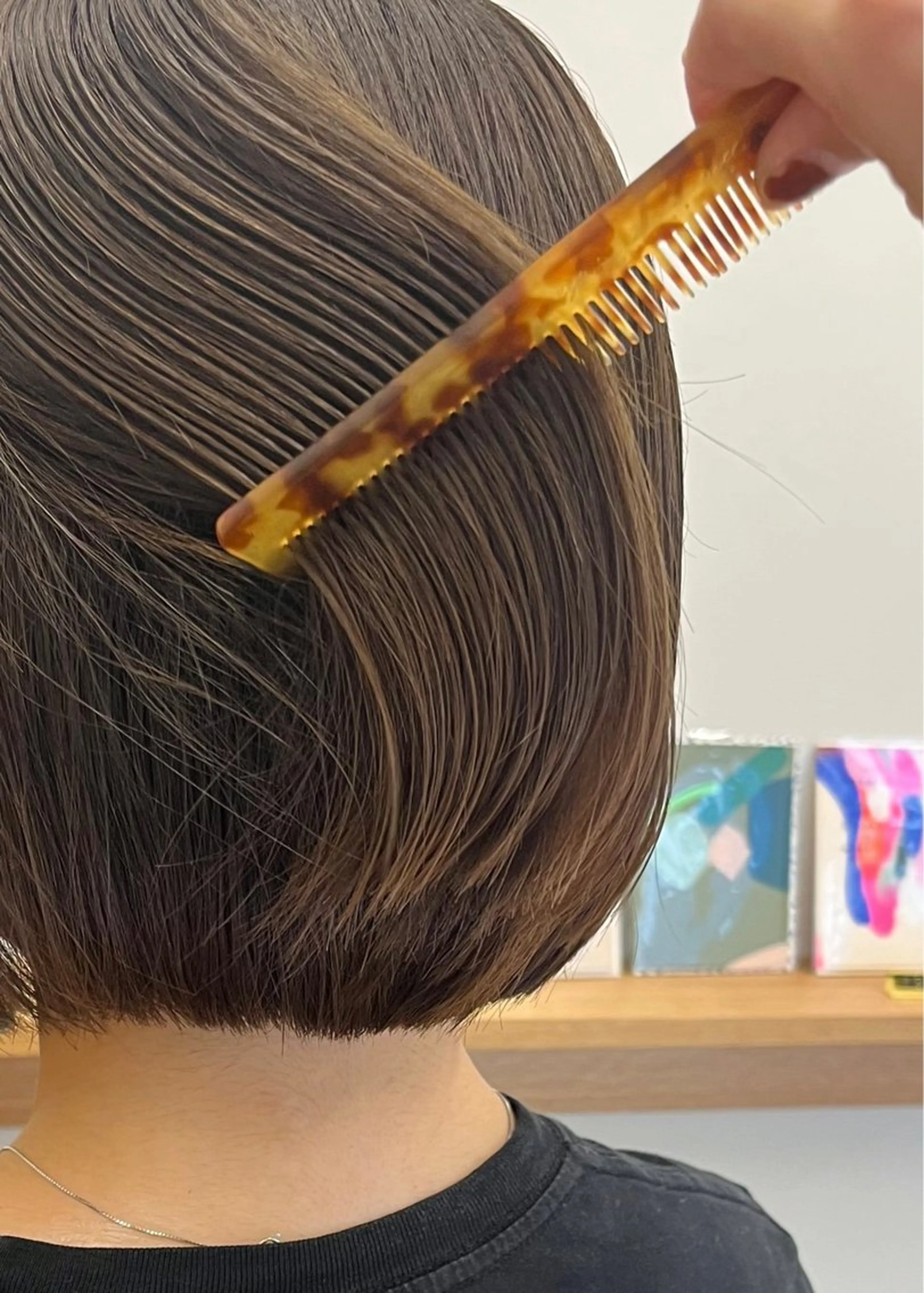 ショート ボブ ヘアカラー 西山 紗耶香🪽 透明感カラー/ボブのヘアスタイル