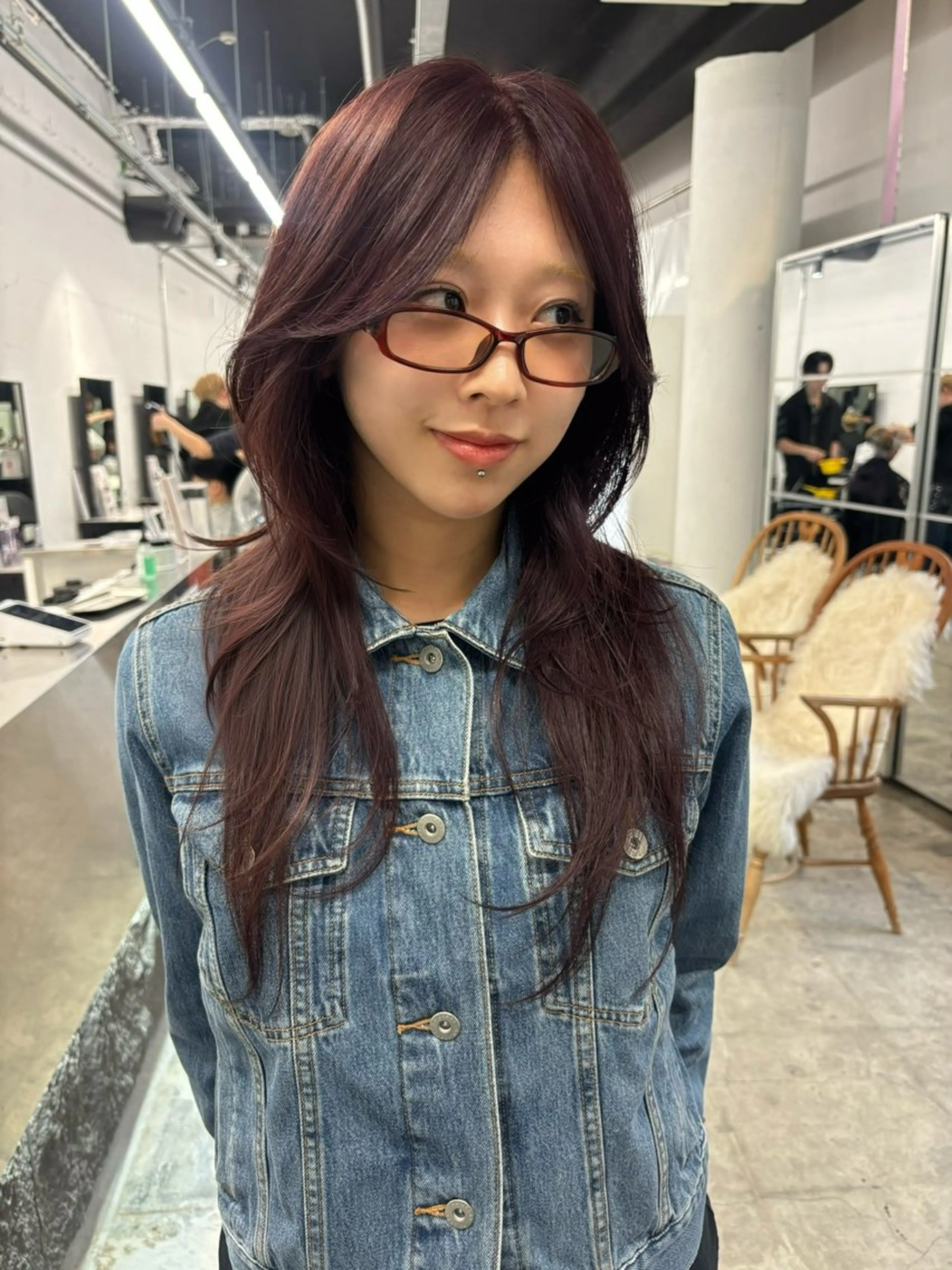 ロング カラー カット ヘアカラー ⭐︎ハイトーン /レイヤー✩momoのヘアスタイル