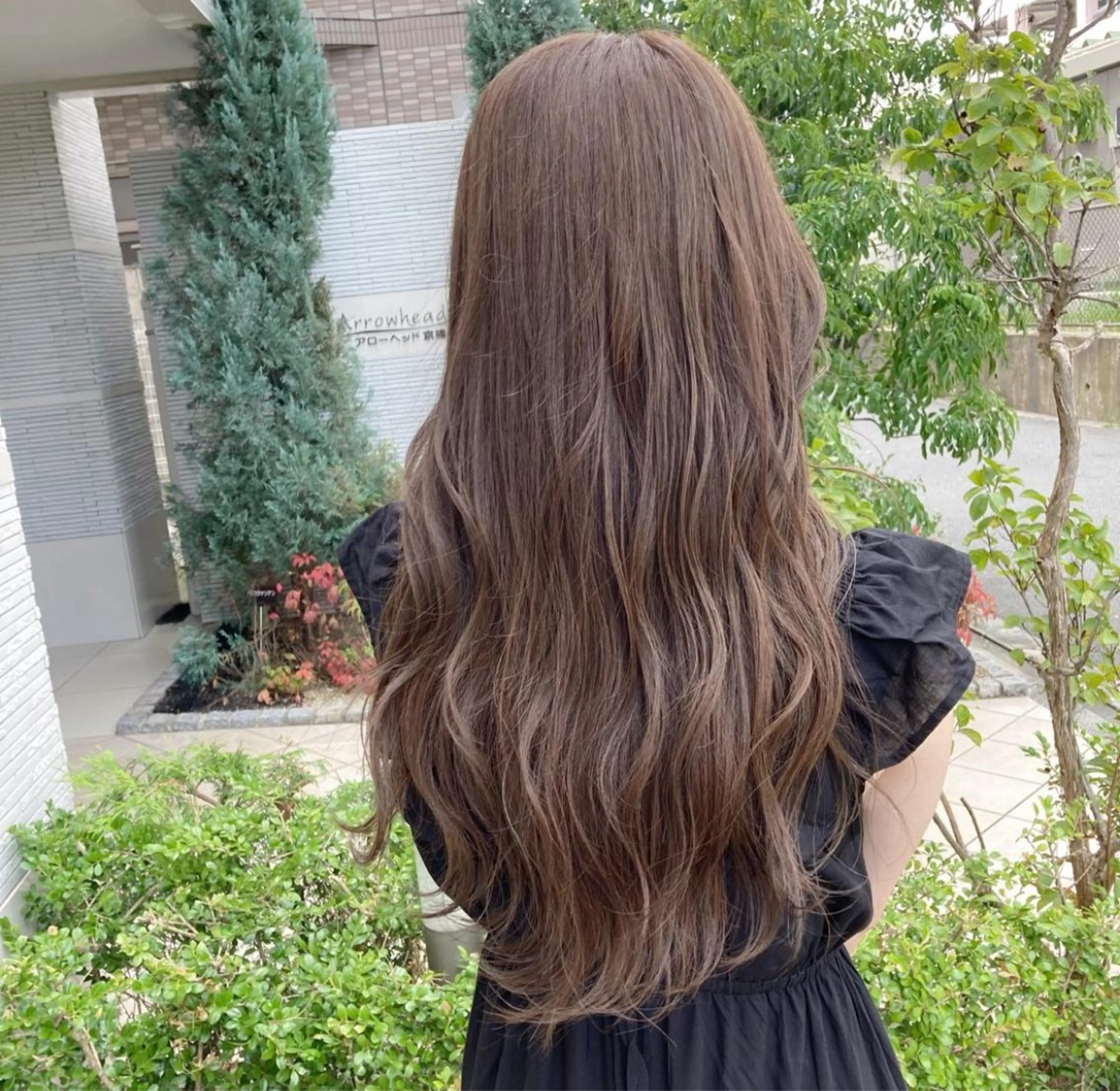 ロング カラー 松尾 遥花のヘアスタイル