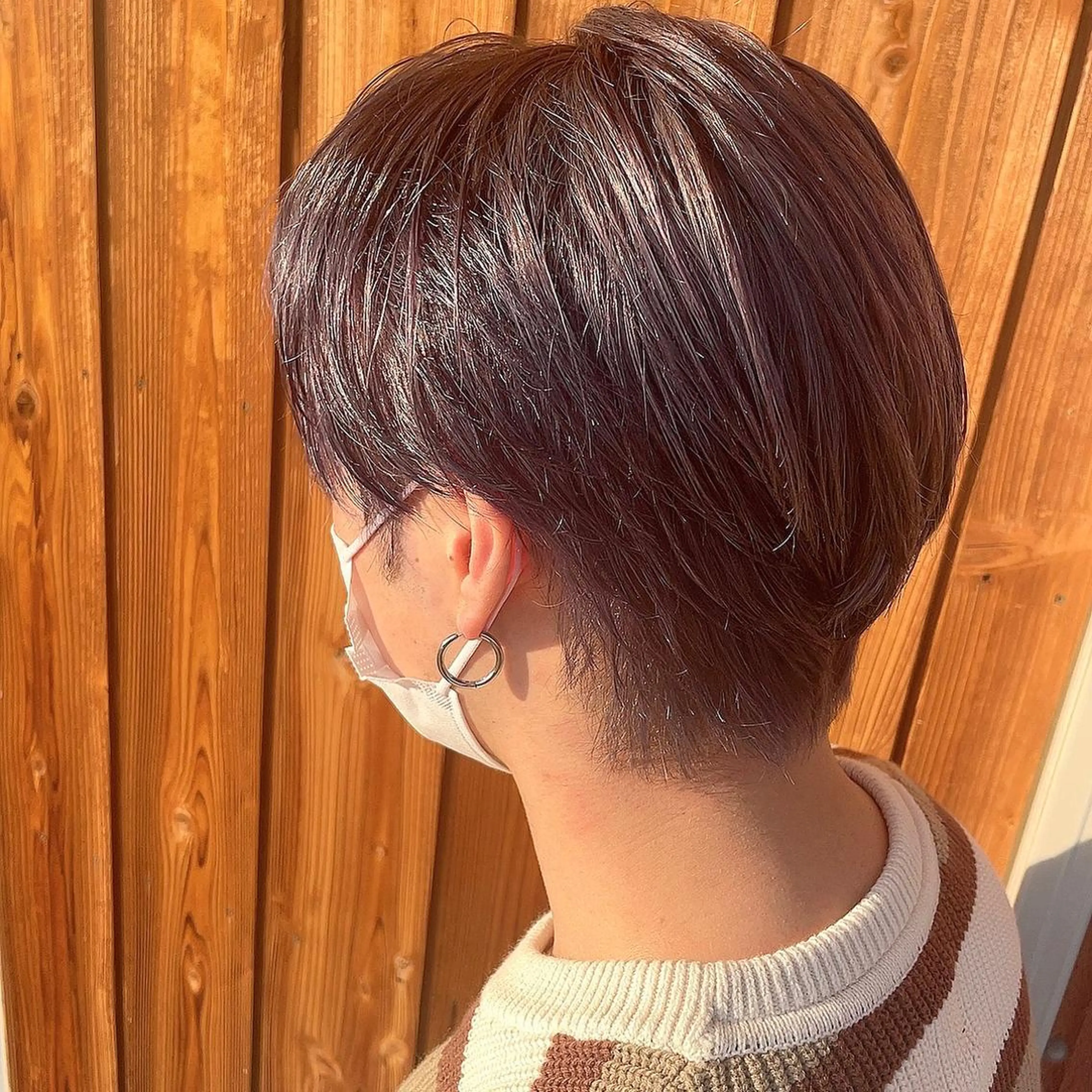 ショート カラー メンズ ヘアカラー 嶋岡 乃愛のヘアスタイル