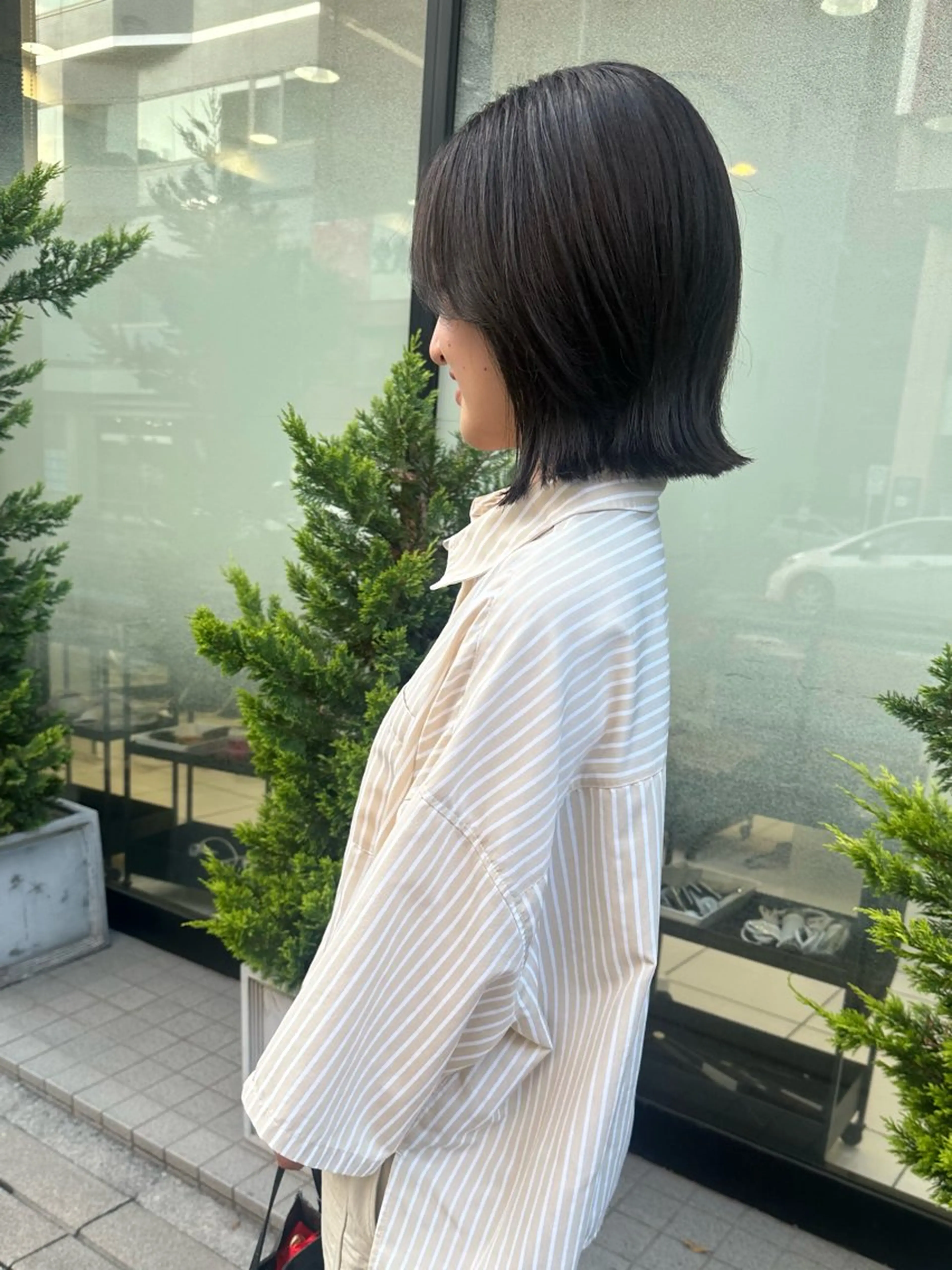 カラー ボブ/レイヤー/ 透明感/Hazukiのヘアスタイル