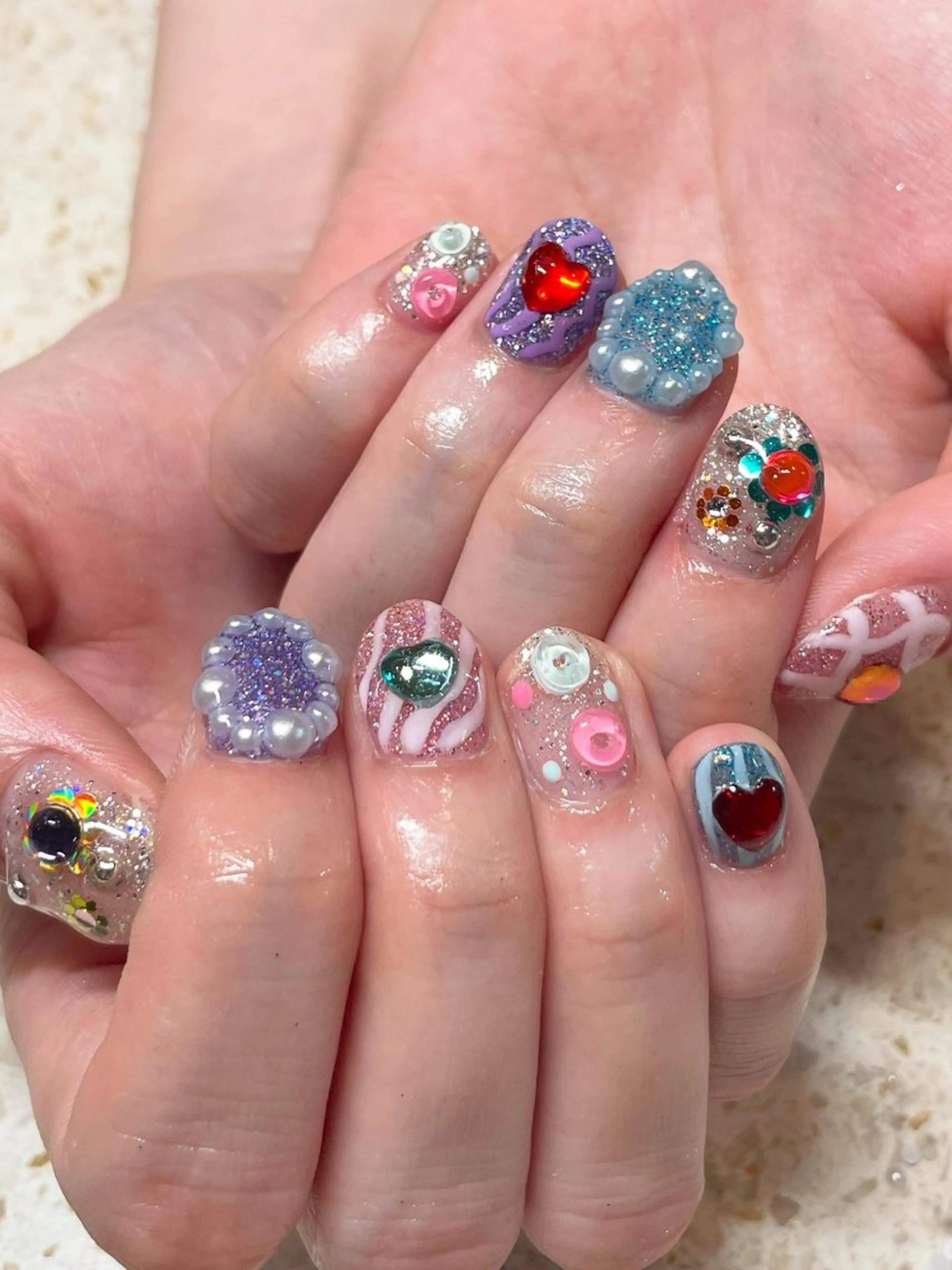 <初めての方はこちら>【モデルメニュー】Handデザインネイル150minやり放題🌷✨(持ち込みデザインOK)の写真