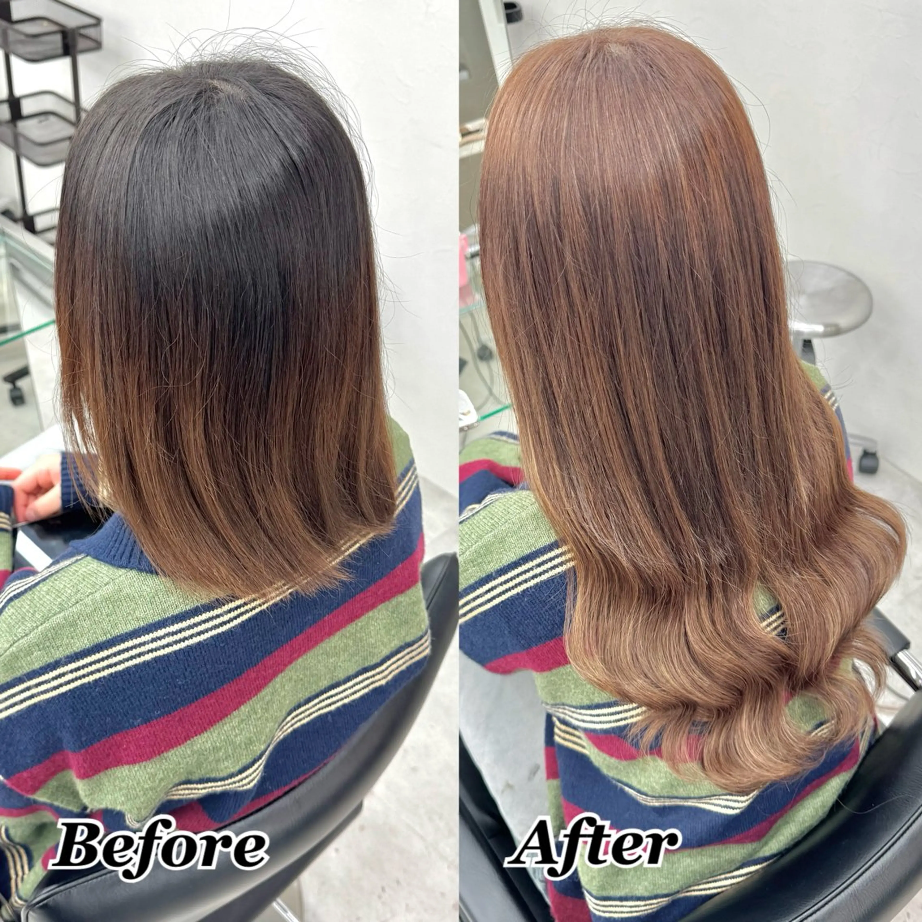 ヘアカラー エクステ ヘアメ🎀推しカラー 🥣横浜/しほ🧸のヘアスタイル