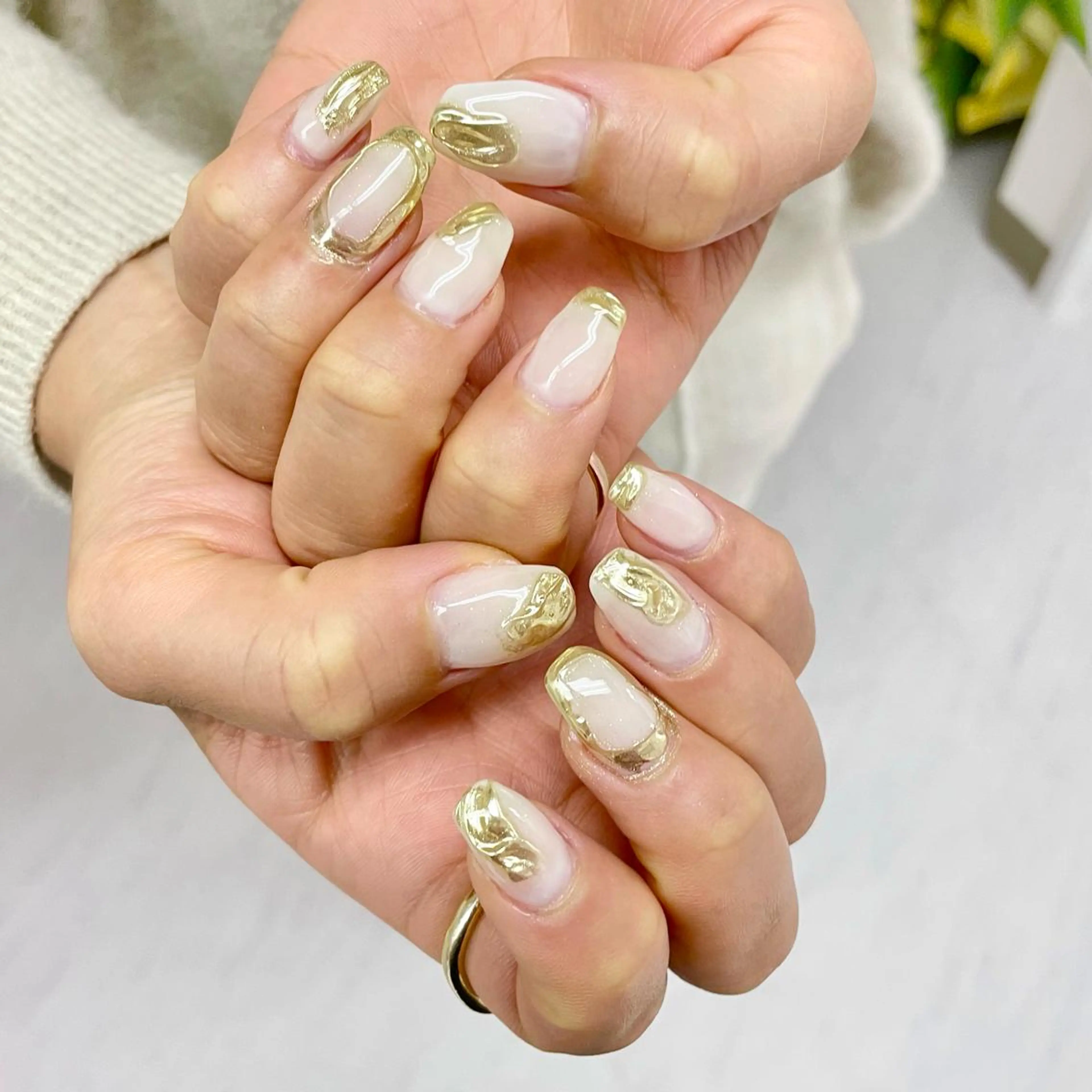 ネイル ハンドネイル 大阪福島韓国束感まつ げ Sayaka🤍のマツエク・マツパデザイン